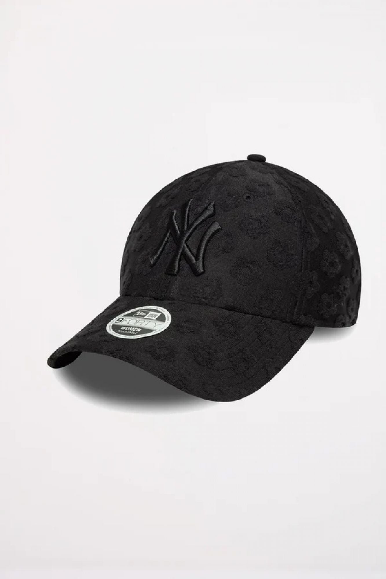 NEW ERA NEW YORK YANKEES WOMENS MLB FLORAL TOWELLING BLACK 9FORTY ADJUST en color NEGRO (1)