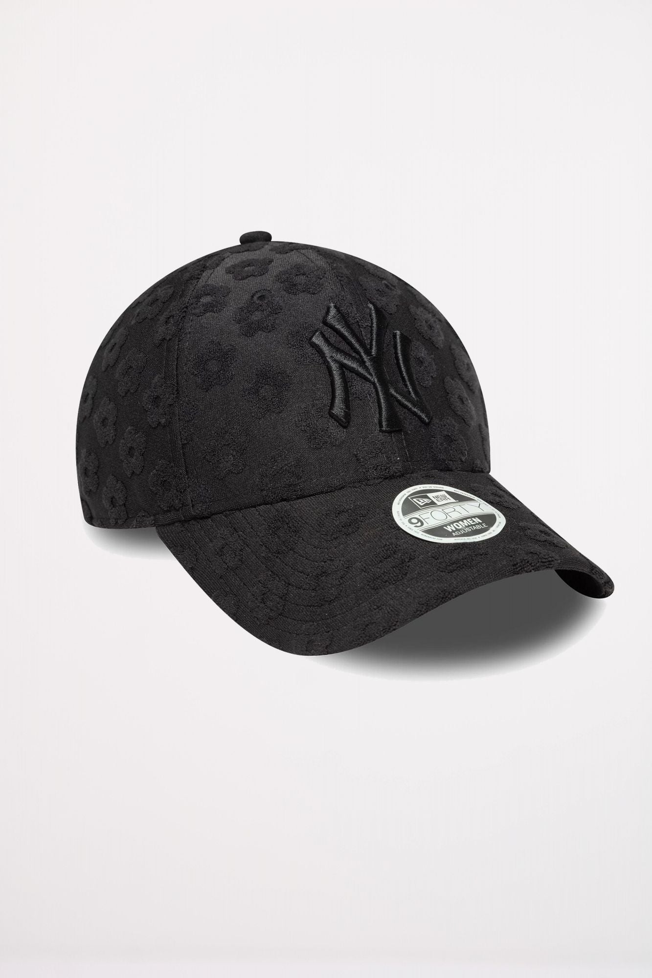 NEW ERA NEW YORK YANKEES WOMENS MLB FLORAL TOWELLING BLACK 9FORTY ADJUST en color NEGRO (3)