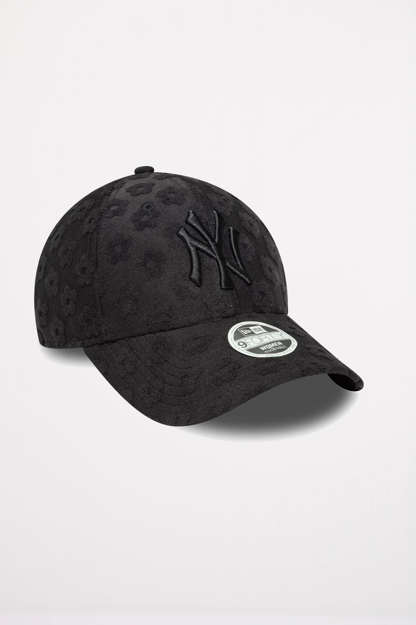 NEW ERA NEW YORK YANKEES WOMENS MLB FLORAL TOWELLING BLACK 9FORTY ADJUST en color NEGRO (4)