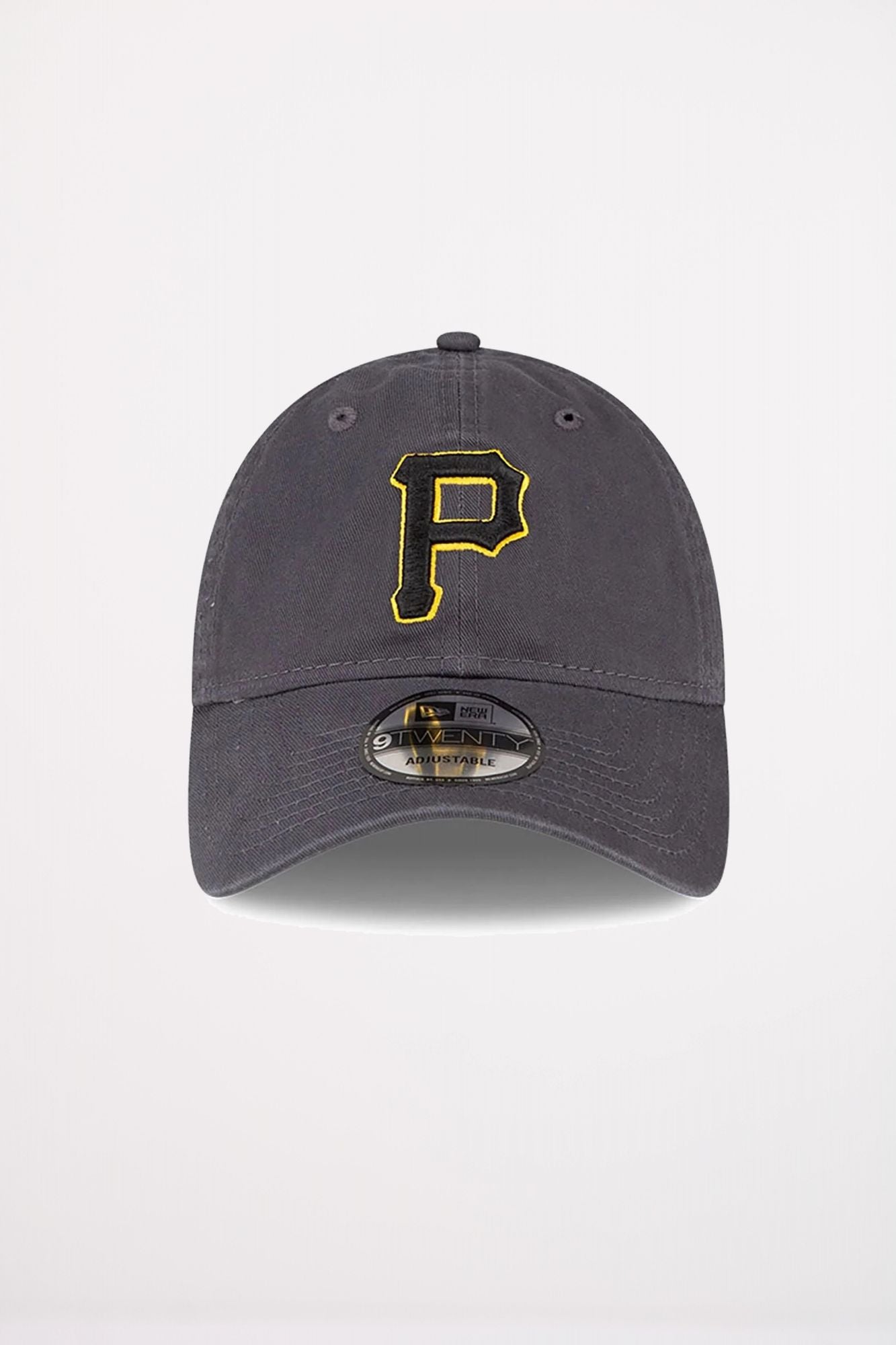 NEW ERA CORE CLASSIC DARK GREY 9TWENTY DE LOS PITTSBURGH PIRATES DE LA M en color AZUL (2)