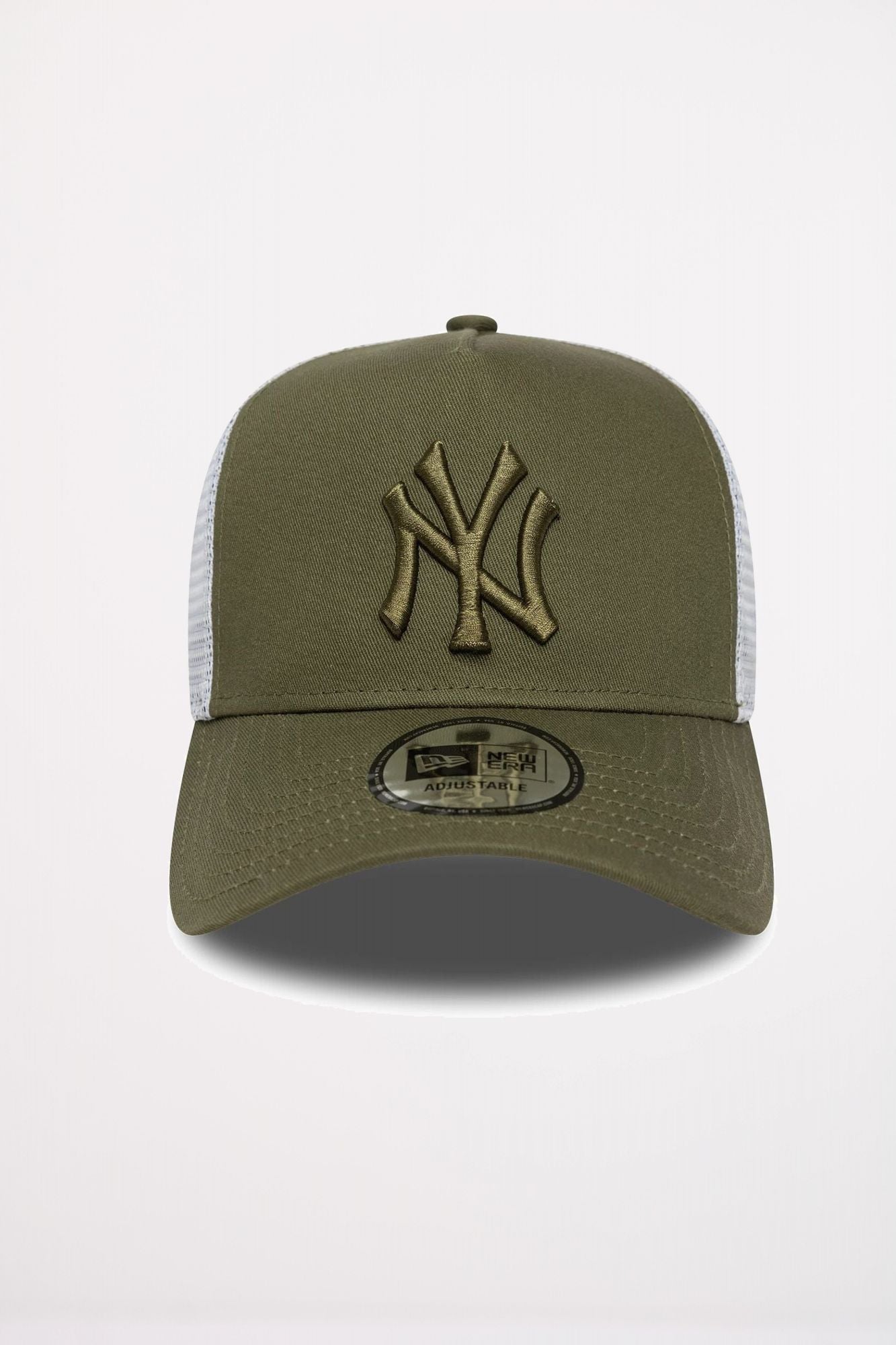 NEW ERA NEW YORK YANKEES MLB LEAGUE ESSENTIAL 9FORTY TRUCKER E-FRAME  en color VERDE (2)