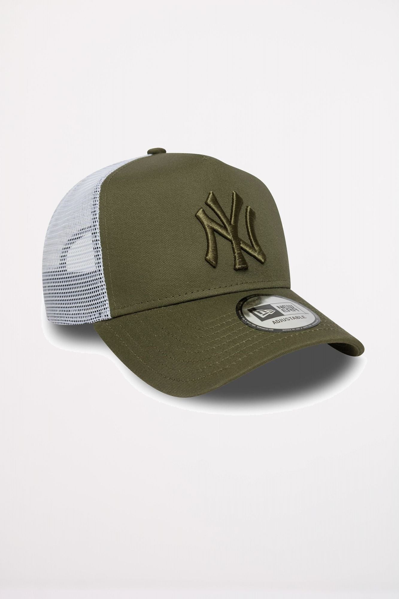 NEW ERA NEW YORK YANKEES MLB LEAGUE ESSENTIAL 9FORTY TRUCKER E-FRAME  en color VERDE (3)