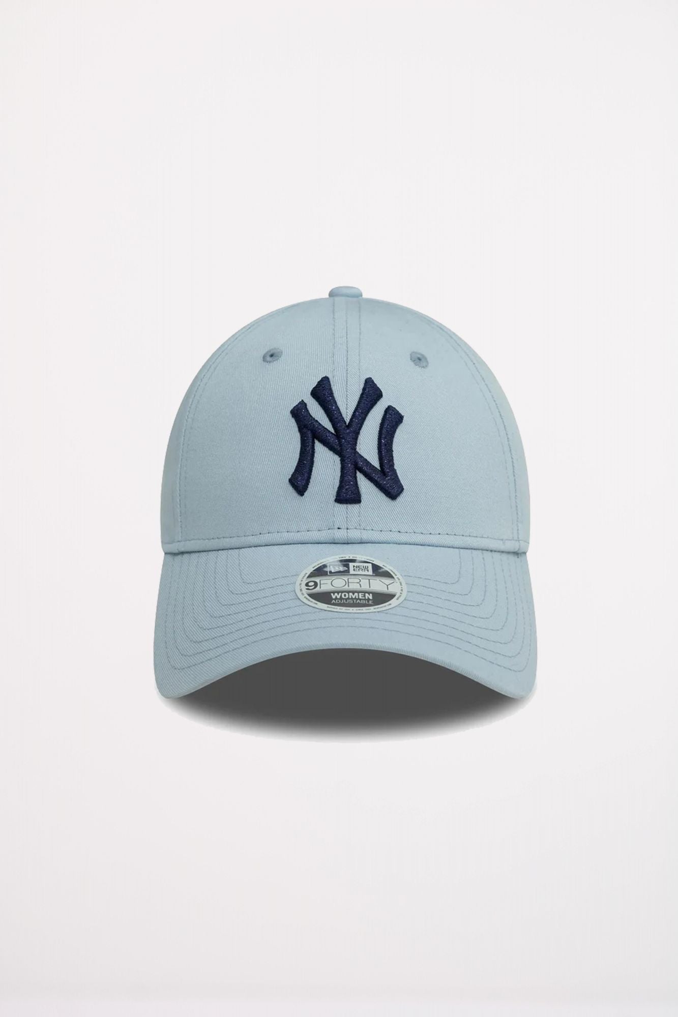 NEW ERA  WMNS METALLIC LOGO 9FORT en color AZUL (1)