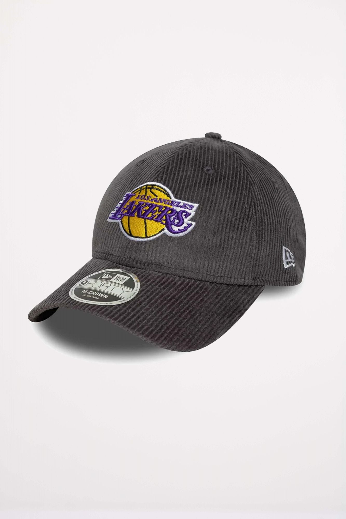 NEW ERA LA LAKERS MLB CORD DARK GREY 9FORTY M-CROWN en color GRIS (1)
