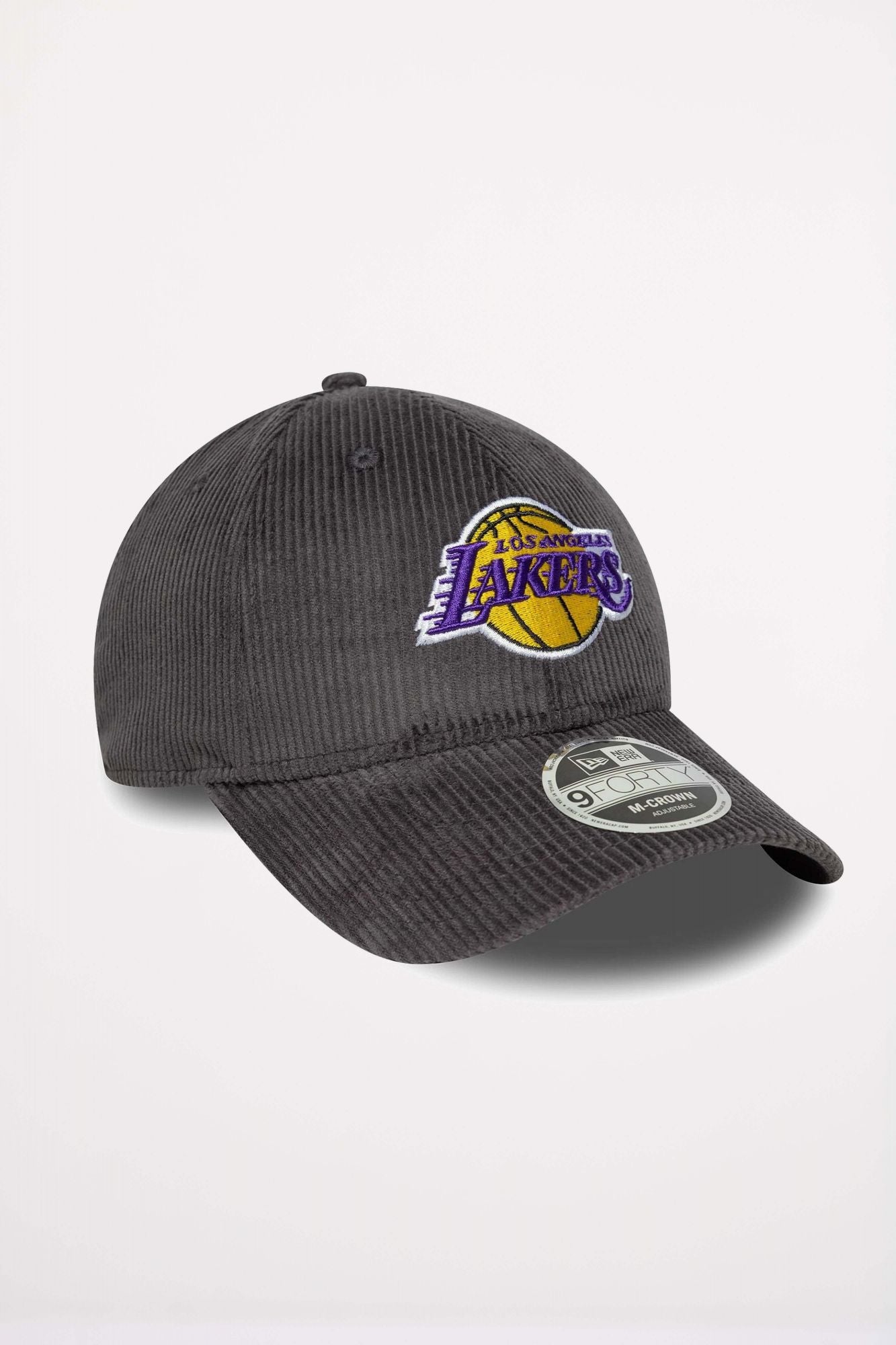 NEW ERA LA LAKERS MLB CORD DARK GREY 9FORTY M-CROWN en color GRIS (3)