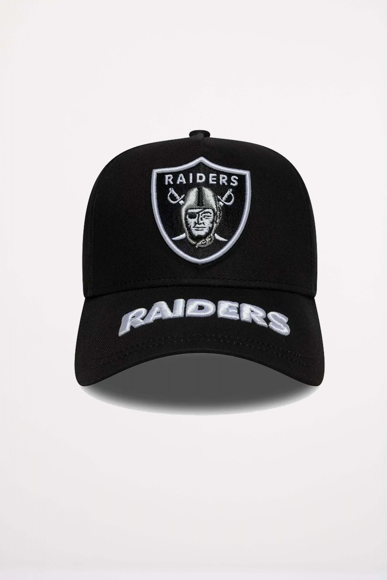 NEW ERA LAS VEGAS RAIDERS MLB VISOR HIT BLACK 9FORTY E-FRAME en color NEGRO (2)