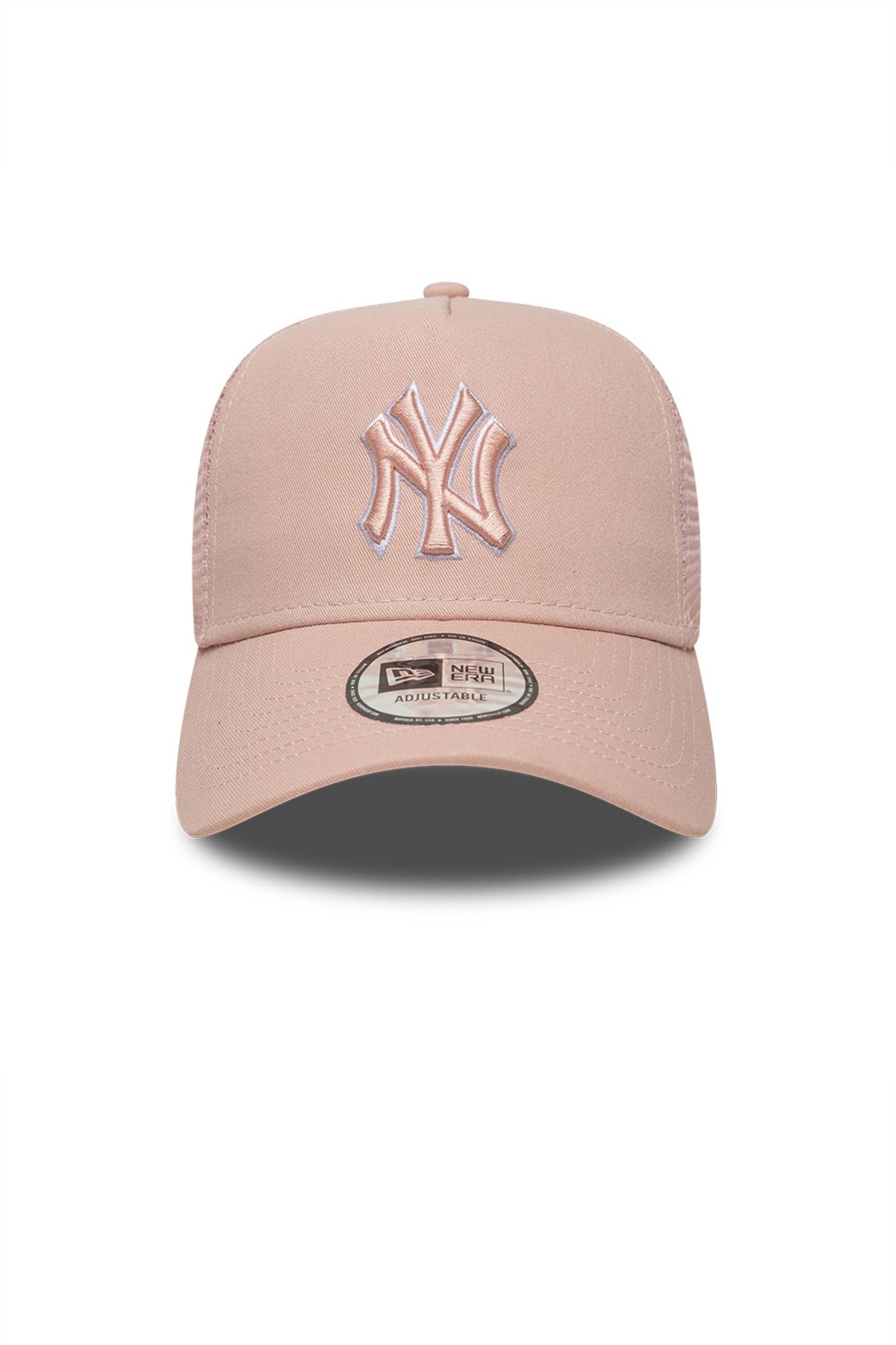 NEW ERA OUTLINE EF TRUCKER NEYYAN  PKRWHI en color ROSA (1)