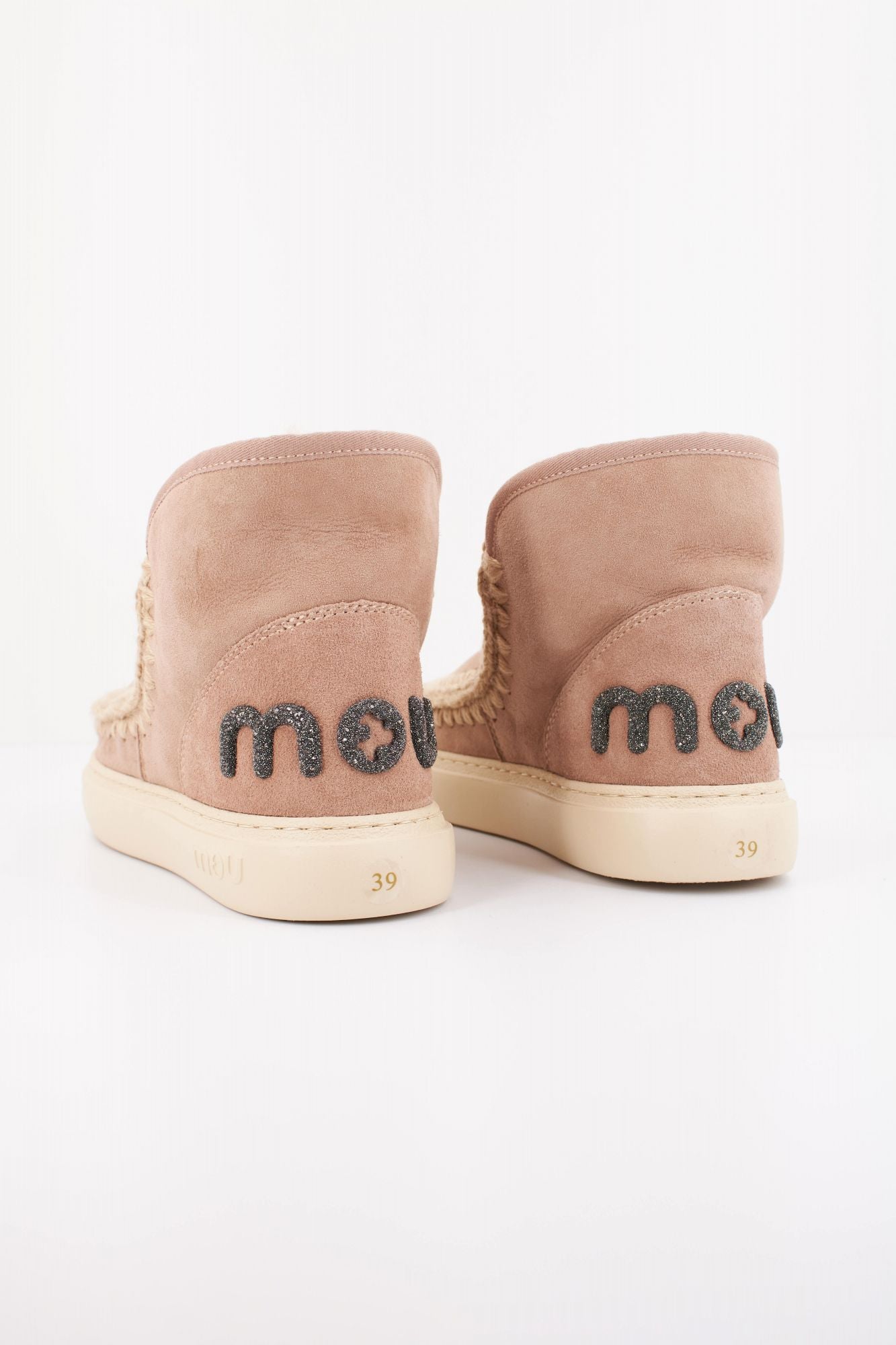 MOU ESKIMO SNEAKER BOLD GLIT. en color BEIS (4)