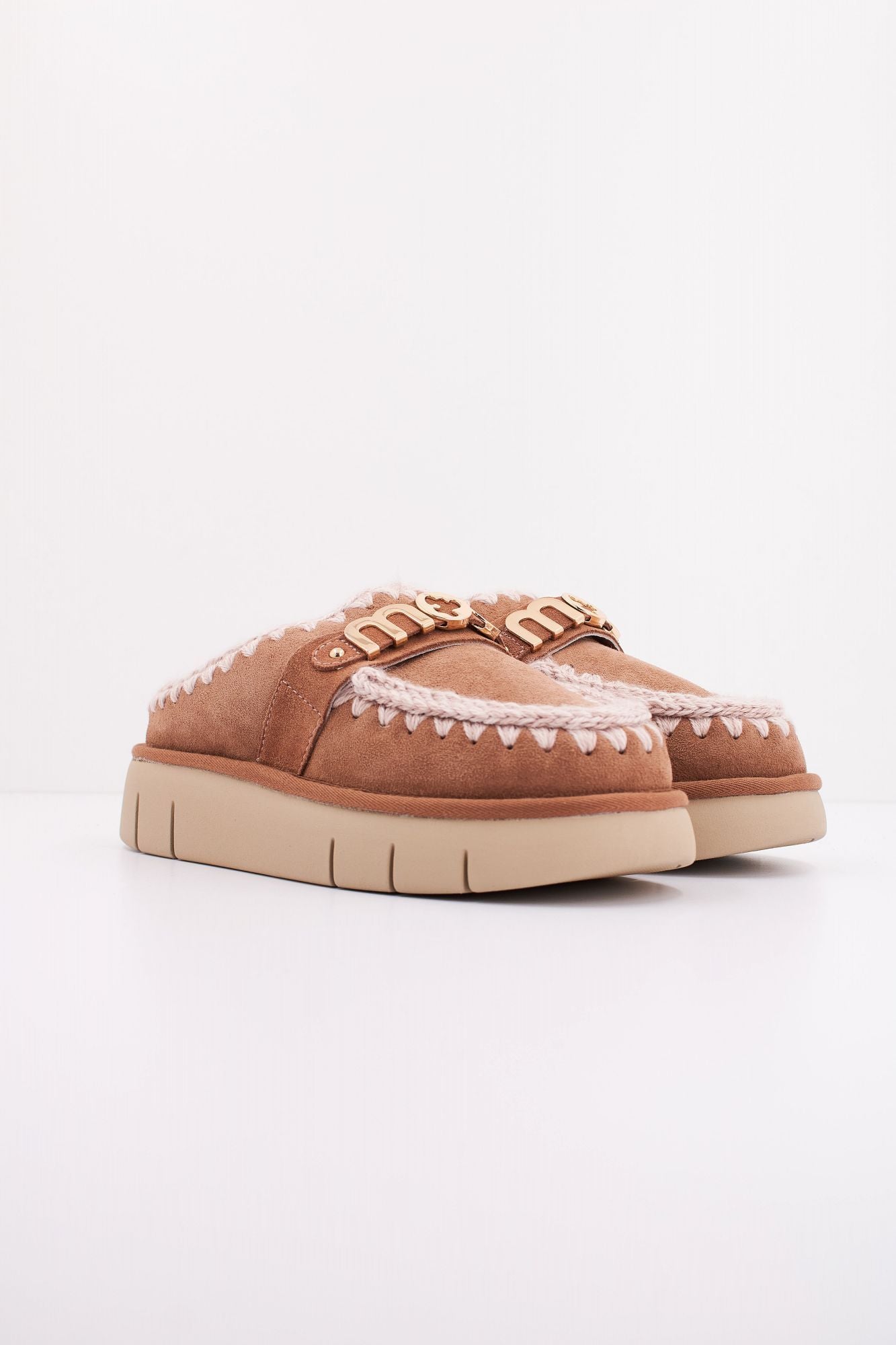 MOU BOUNCE CLOG METAL LOGO en color MARRON (2)