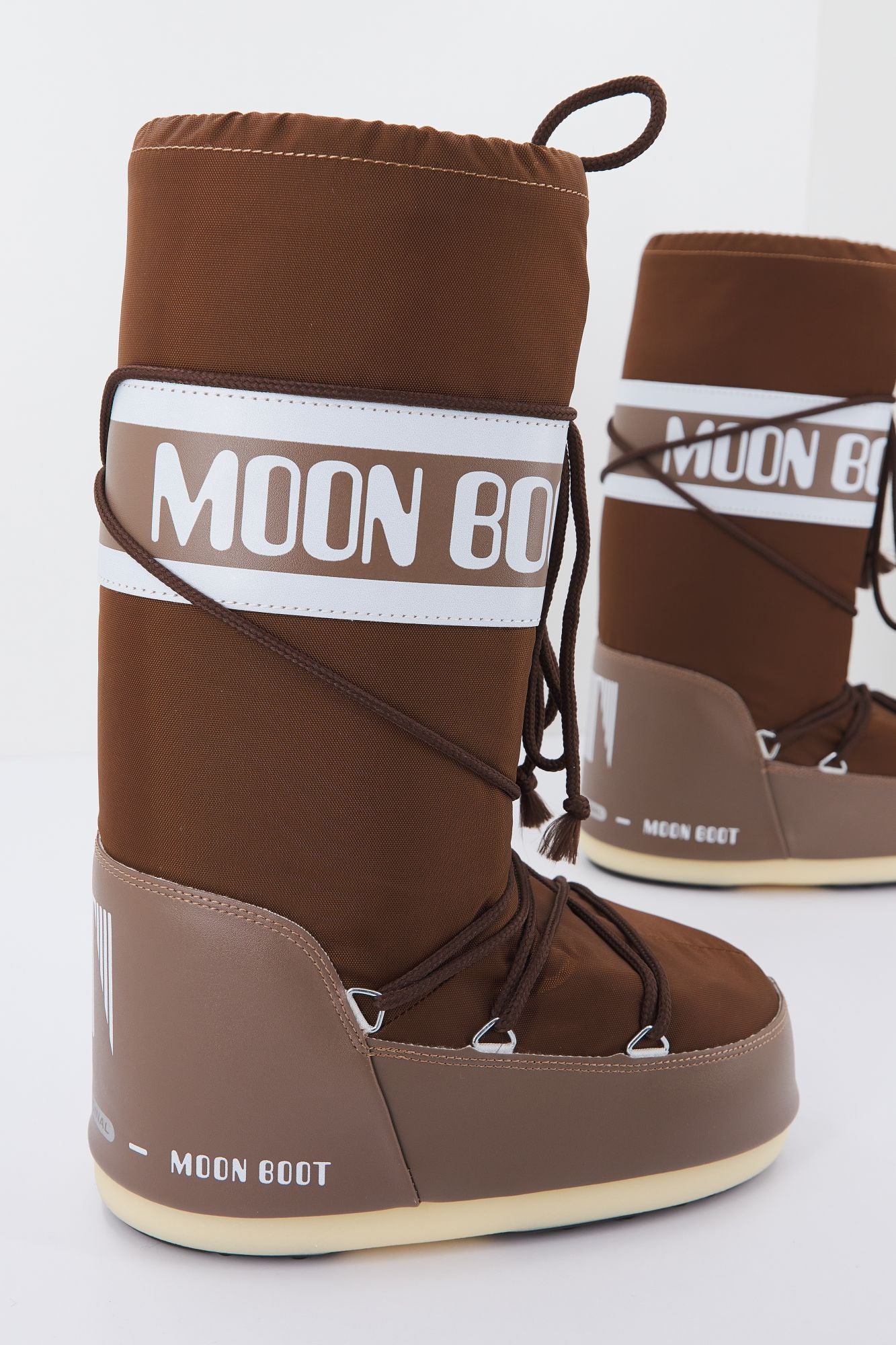 MOON BOOT ICON NYLON en color MARRON (3)
