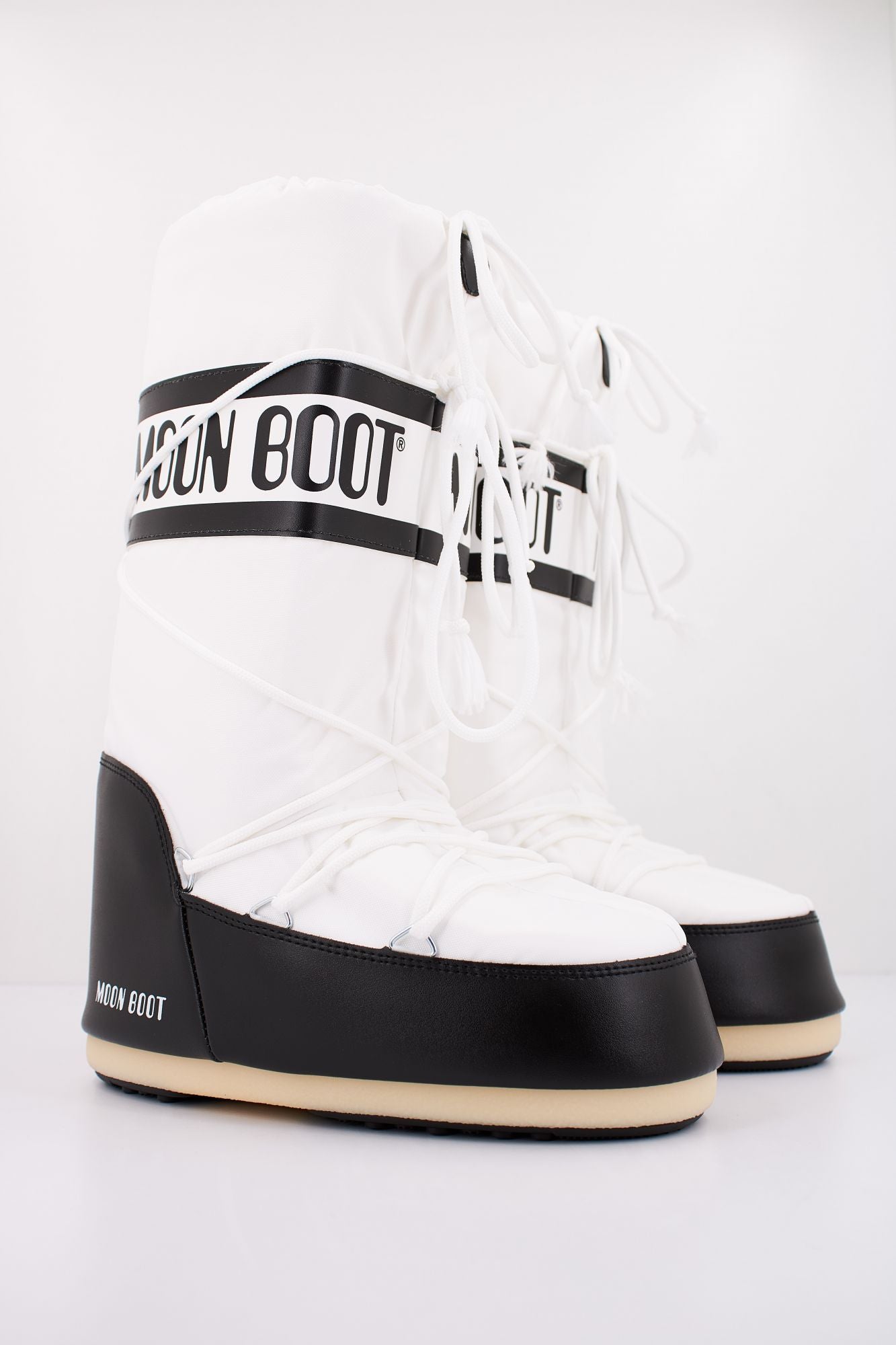 MOON BOOT MB ICON NYLON en color BLANCO (2)