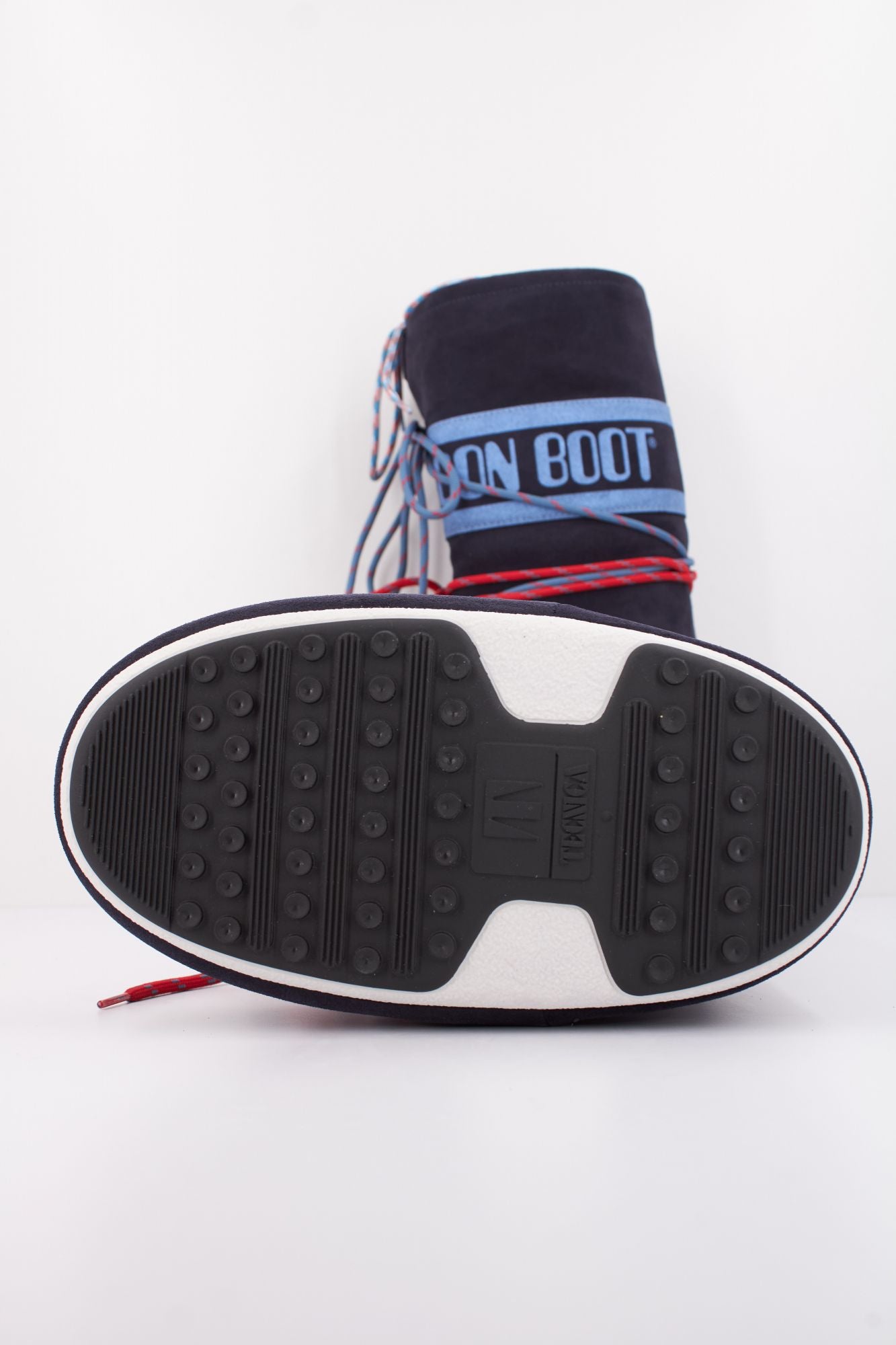 MOON BOOT  MB ICON SUEDE LACES  en color AZUL (5)