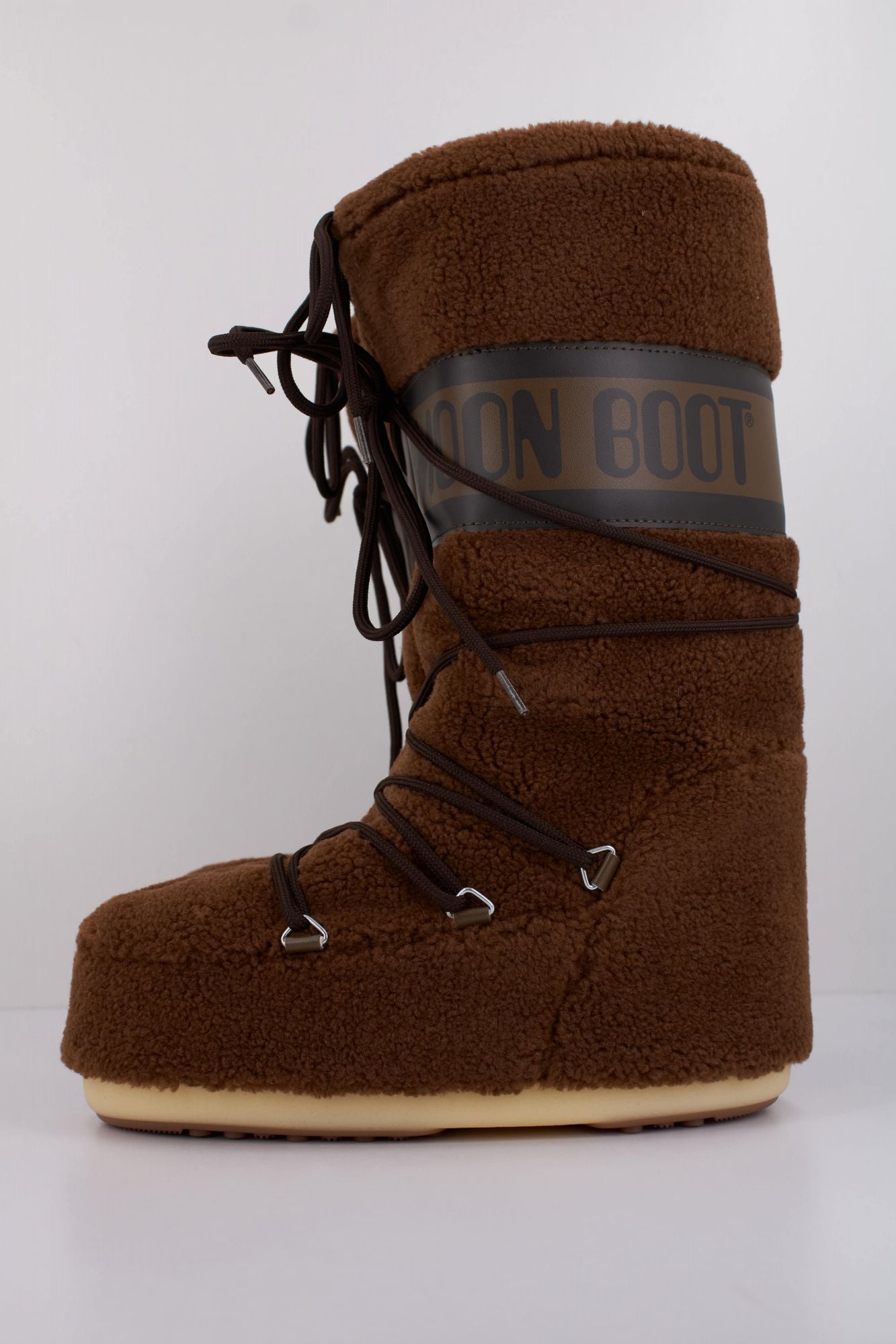 MOON BOOT  MB ICON FLEECE  en color MARRON (1)