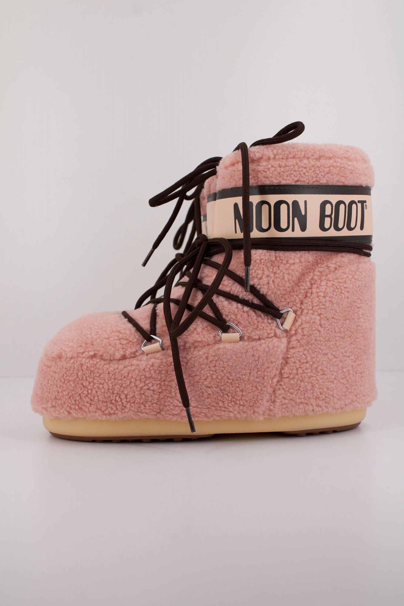 MOON BOOT MB ICON LOW FLEECE  en color ROSA (1)