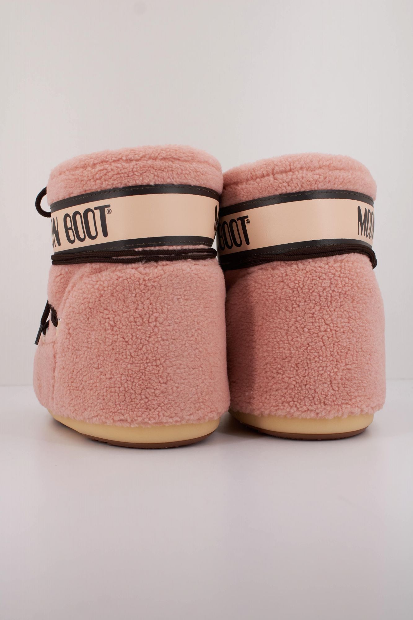 MOON BOOT MB ICON LOW FLEECE  en color ROSA (3)