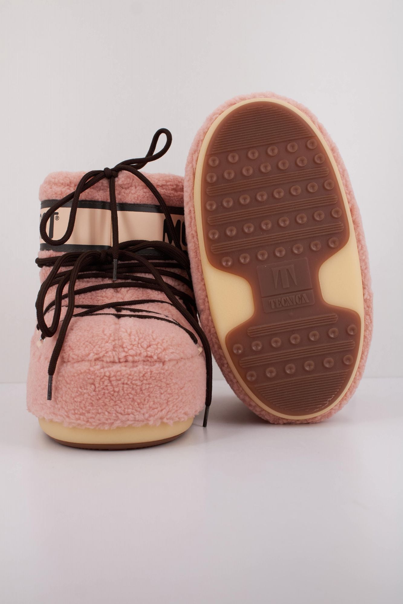 MOON BOOT MB ICON LOW FLEECE  en color ROSA (4)