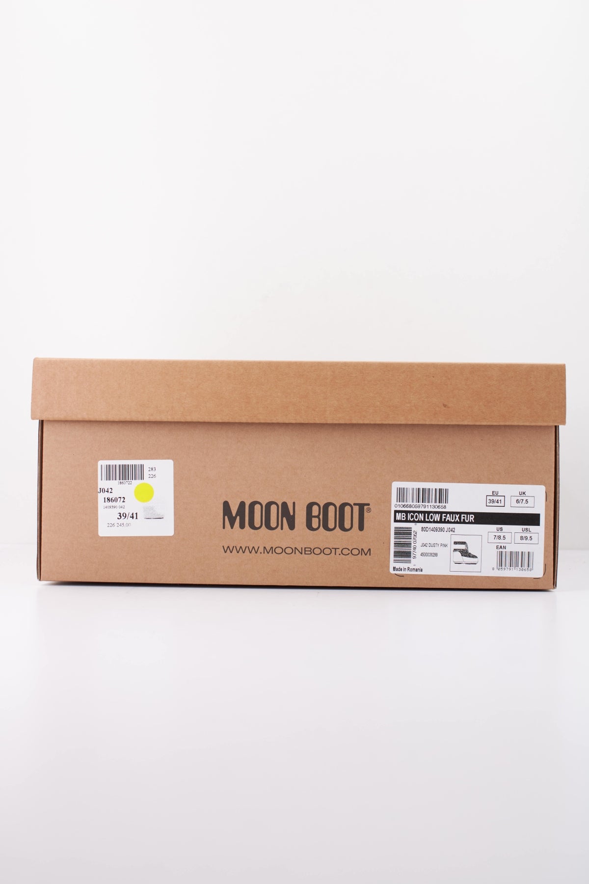MOON BOOT MB ICON LOW FAUX FUR en color ROSA (6)