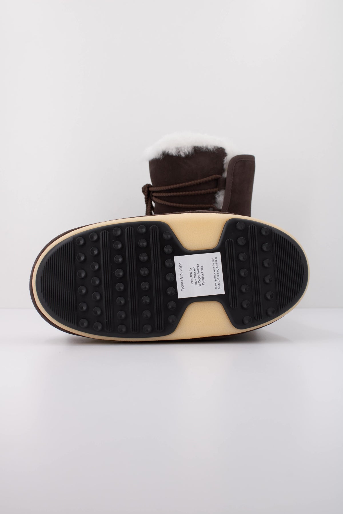 MOON BOOT EVX BOOT SUEDE SHEARLING 14700500 010 en color MARRON (5)
