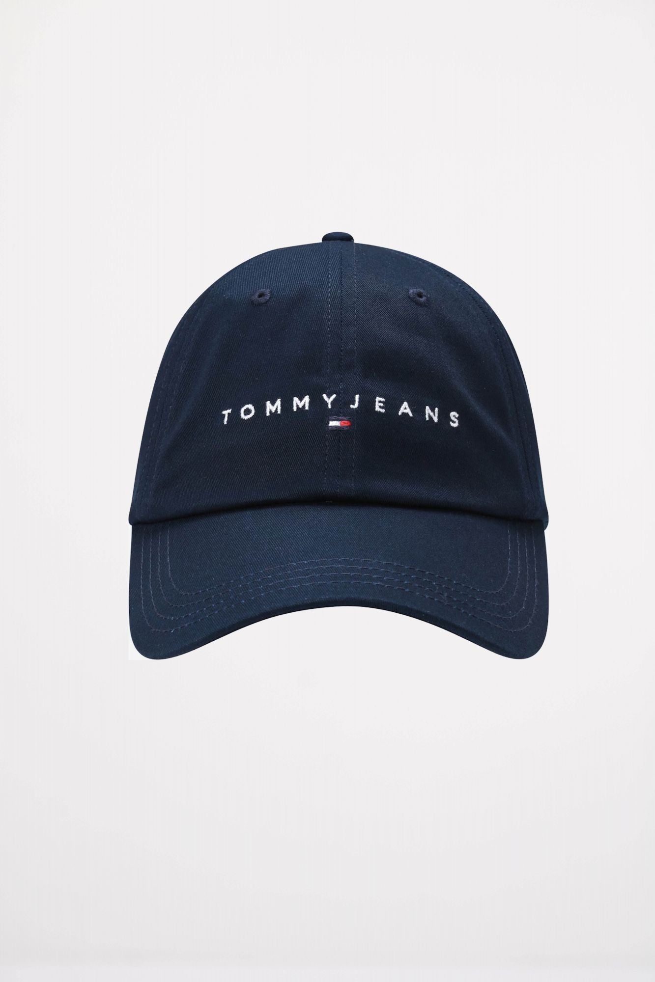 TOMMY JEANS LINEAR LOGO 6 PANEL CAP en color AZUL (2)