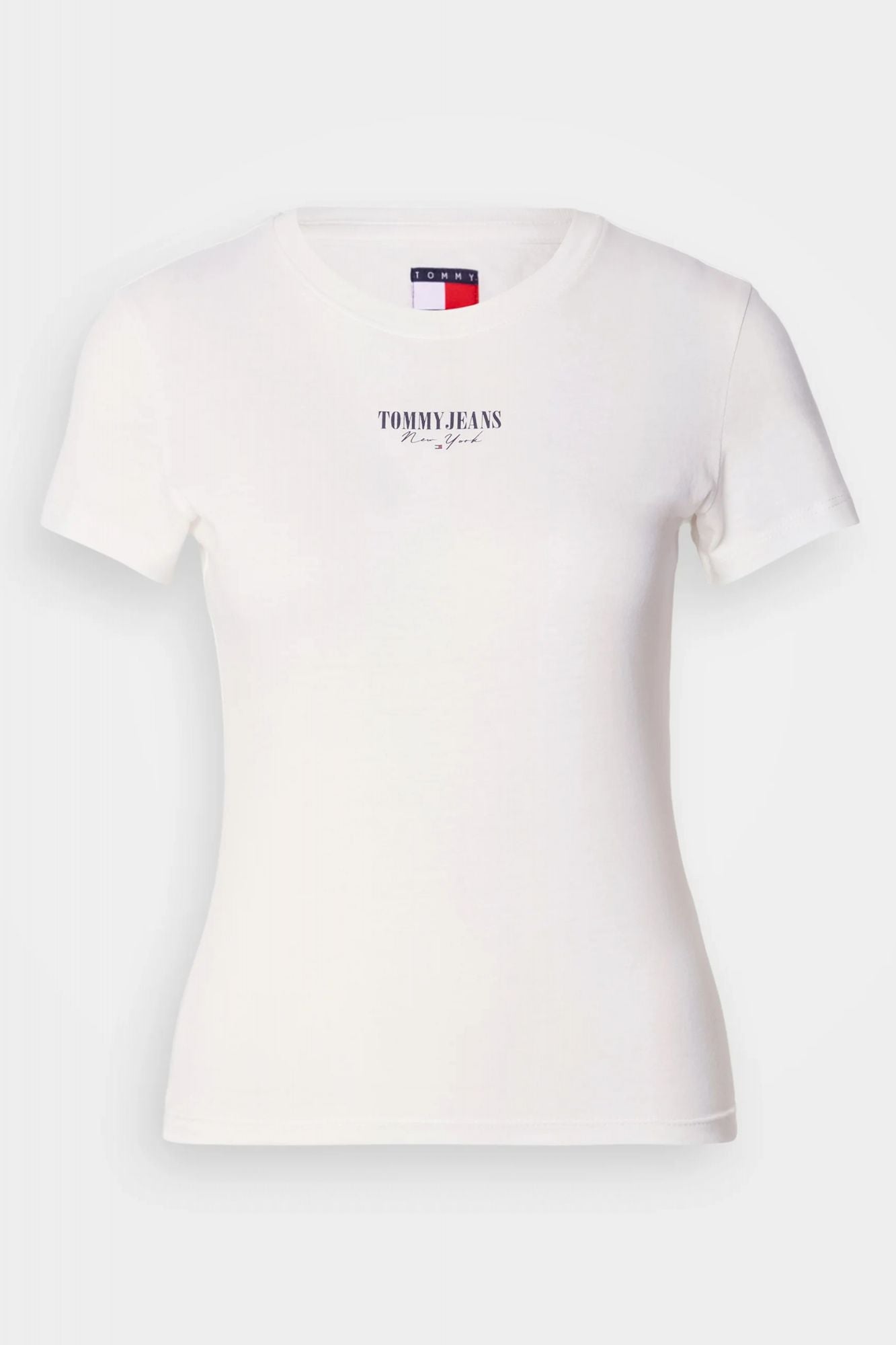 TOMMY JEANS TJW SLIM ESS LOGO 1 TEE en color BLANCO (2)