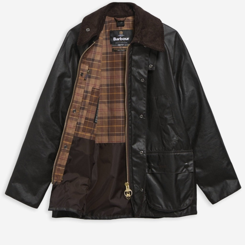 BARBOUR MWX0018SG91 BEDALE WAX JACKET en color NEGRO (4)