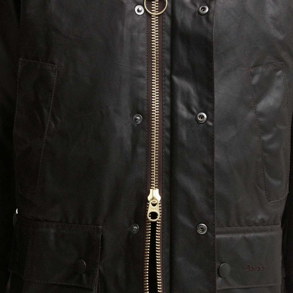 BARBOUR MWX0018SG91 BEDALE WAX JACKET en color NEGRO (6)