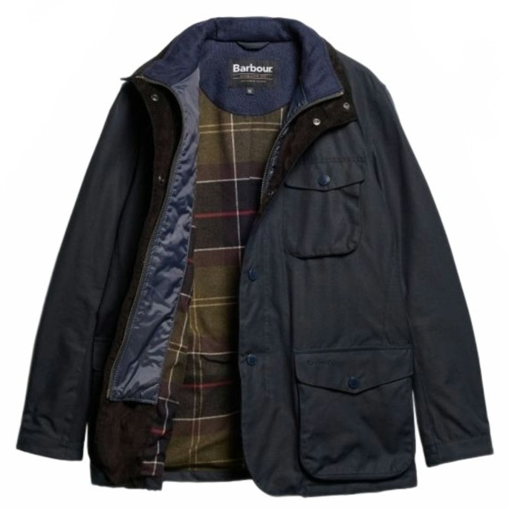 BARBOUR MWX1106NY92 REELIN WAX JACKET en color AZUL (1)