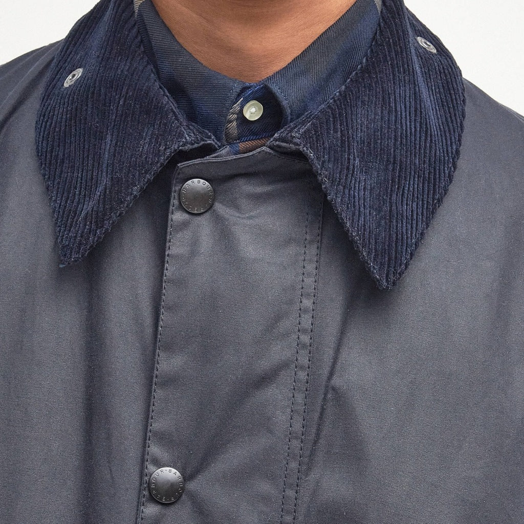 BARBOUR MWX1106NY92 REELIN WAX JACKET en color AZUL (7)