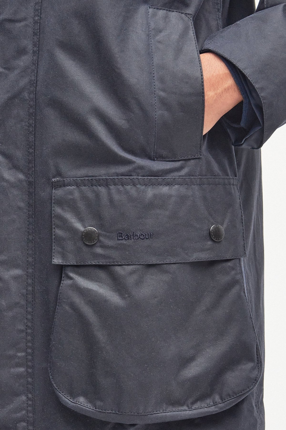 BARBOUR MWX1106NY92 REELIN WAX JACKET en color AZUL (15)