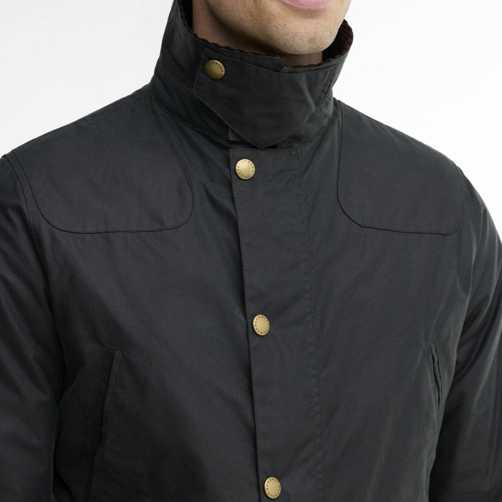 BARBOUR MWX1106SG51 REELIN WAX JACKET en color AZUL (4)
