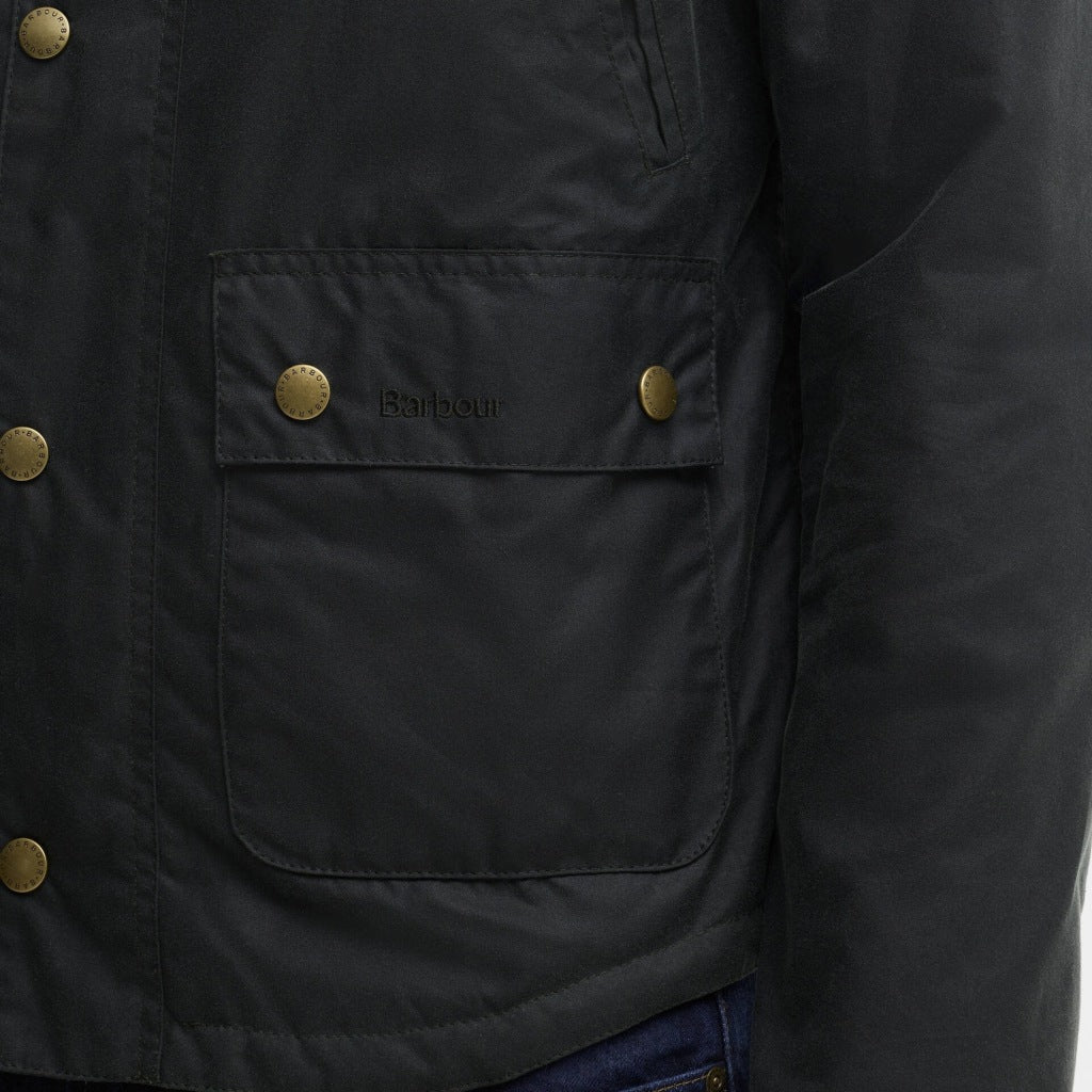 BARBOUR MWX1106SG51 REELIN WAX JACKET en color AZUL (6)