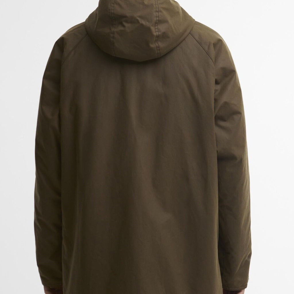 BARBOUR MWX2494BR71 BEDALE WAX PARKA en color VERDE (4)