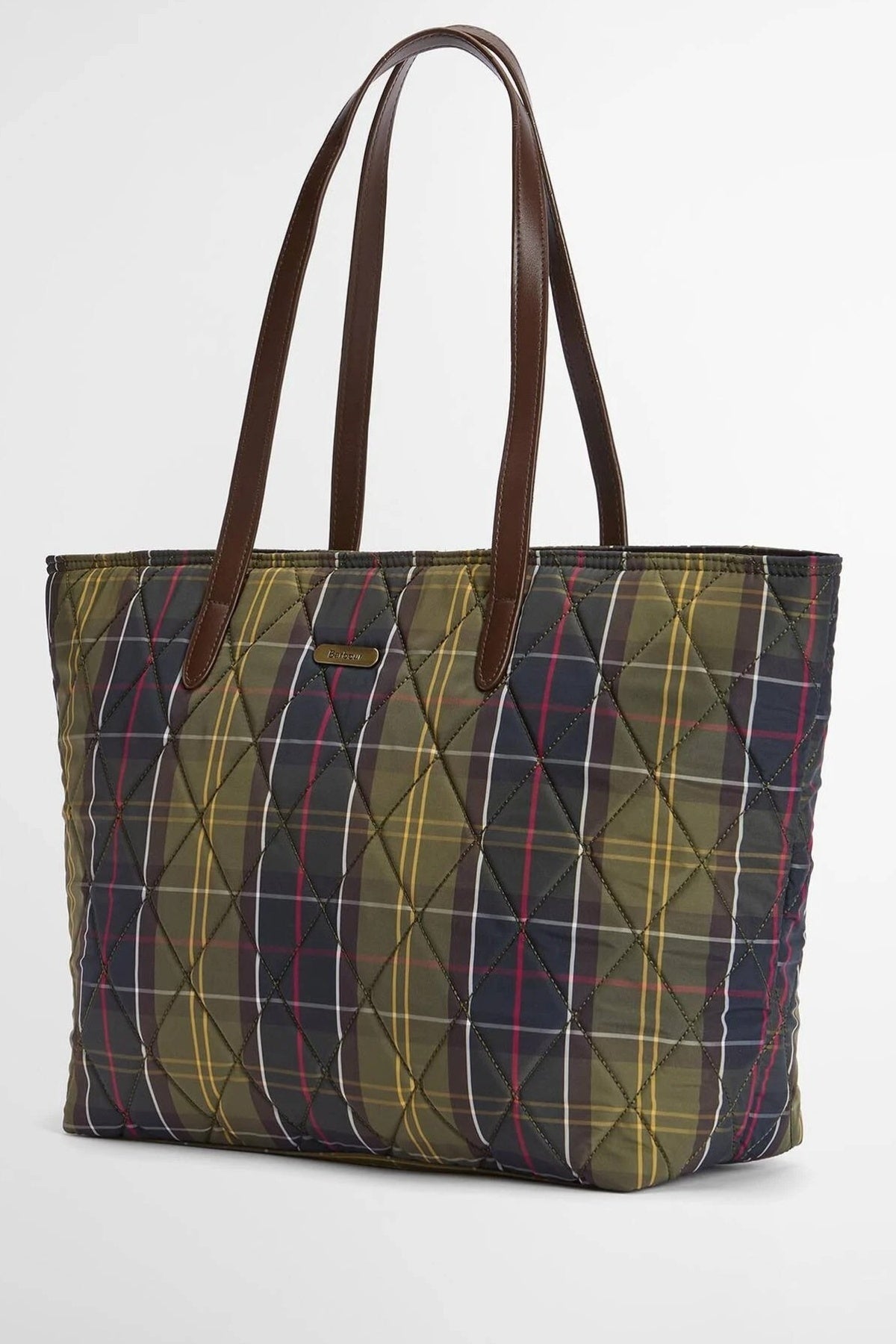 BARBOUR WETHERHAM QUILTED TARTAN TOTE LBA0344OL71 en color  (3)