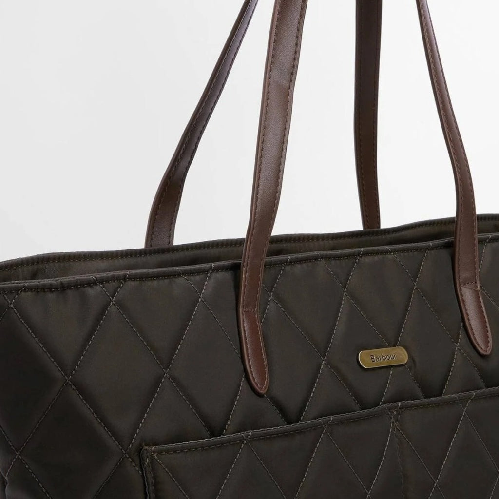BARBOUR LBA0395OL75 BARBOUR QUILTED TOTE en color VERDE (3)