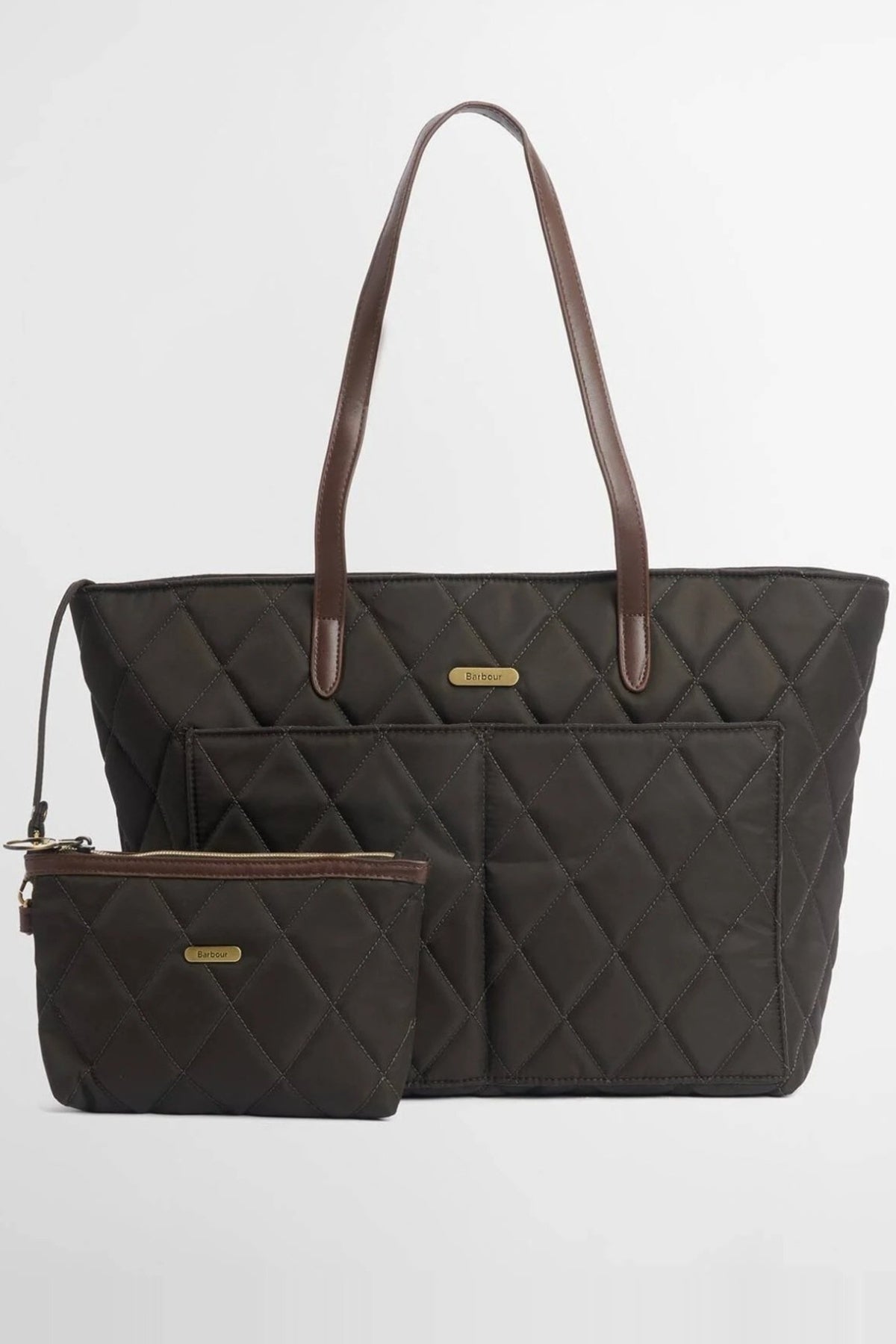 BARBOUR LBA0395OL75 BARBOUR QUILTED TOTE en color VERDE (9)