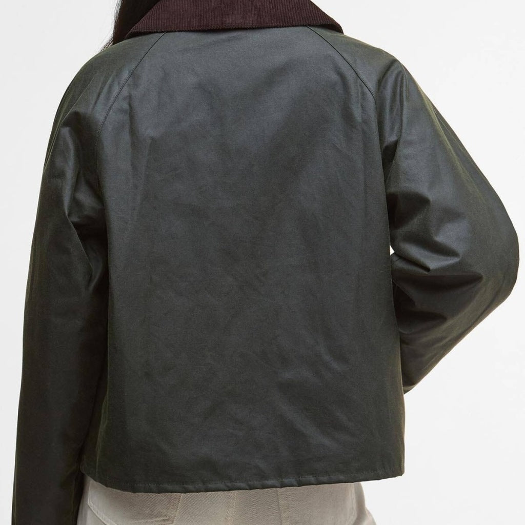 BARBOUR LWX1482OL52 BARBOUR ARLENE WAX en color VERDE (2)