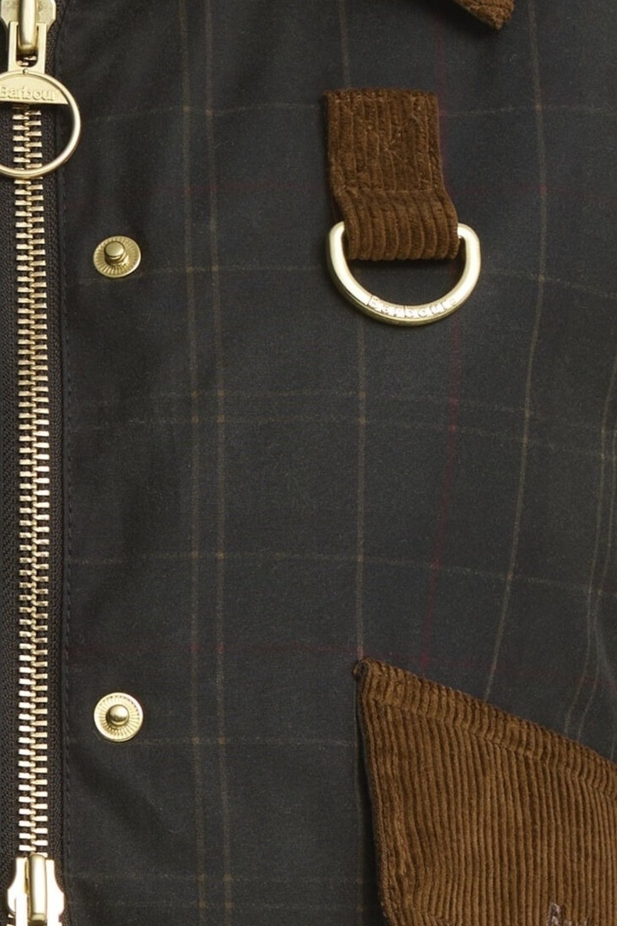 BARBOUR LWX1557OL71 BARBOUR IRENE WAX en color VERDE (9)