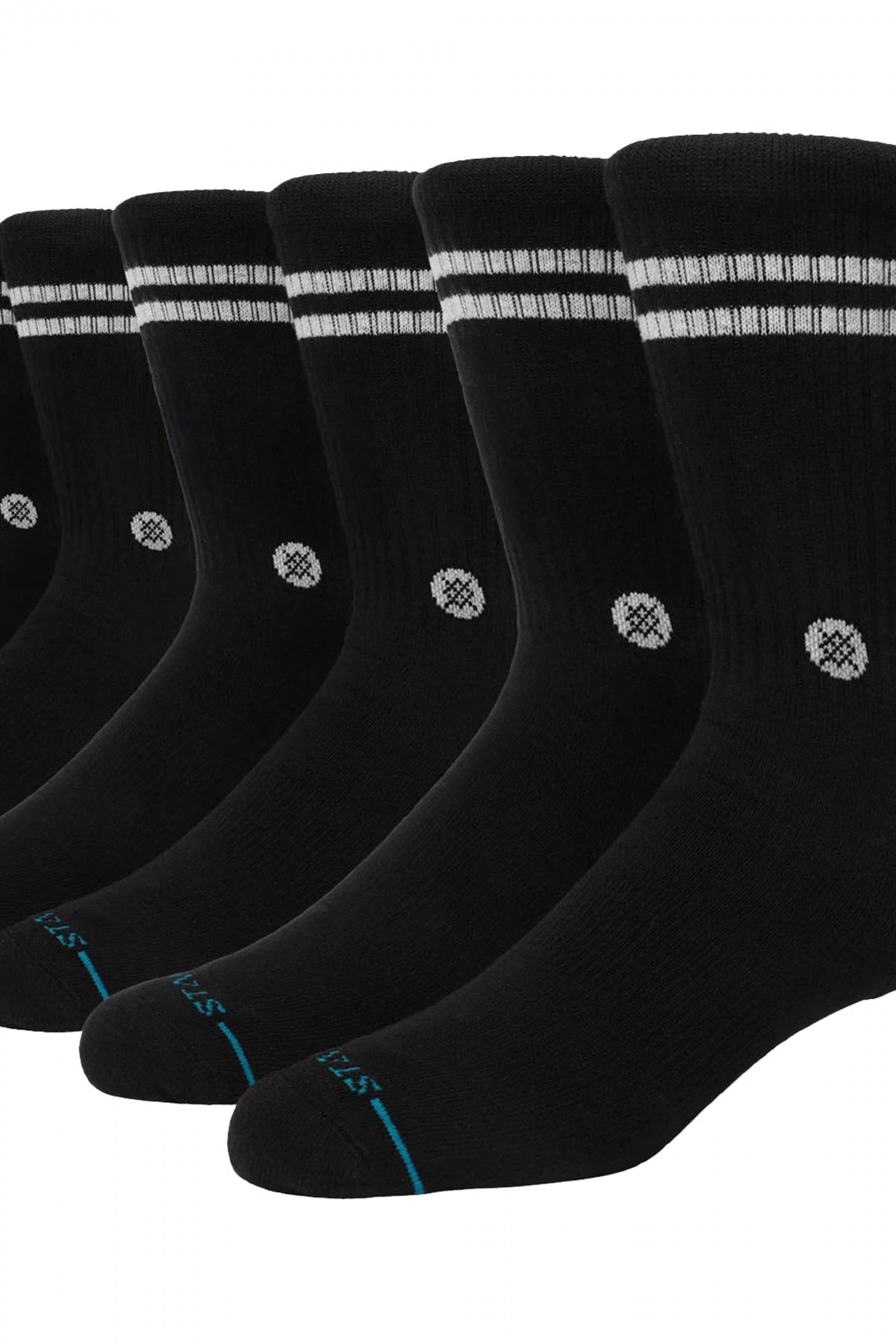 STANCE SOCKS en color NEGRO (3)