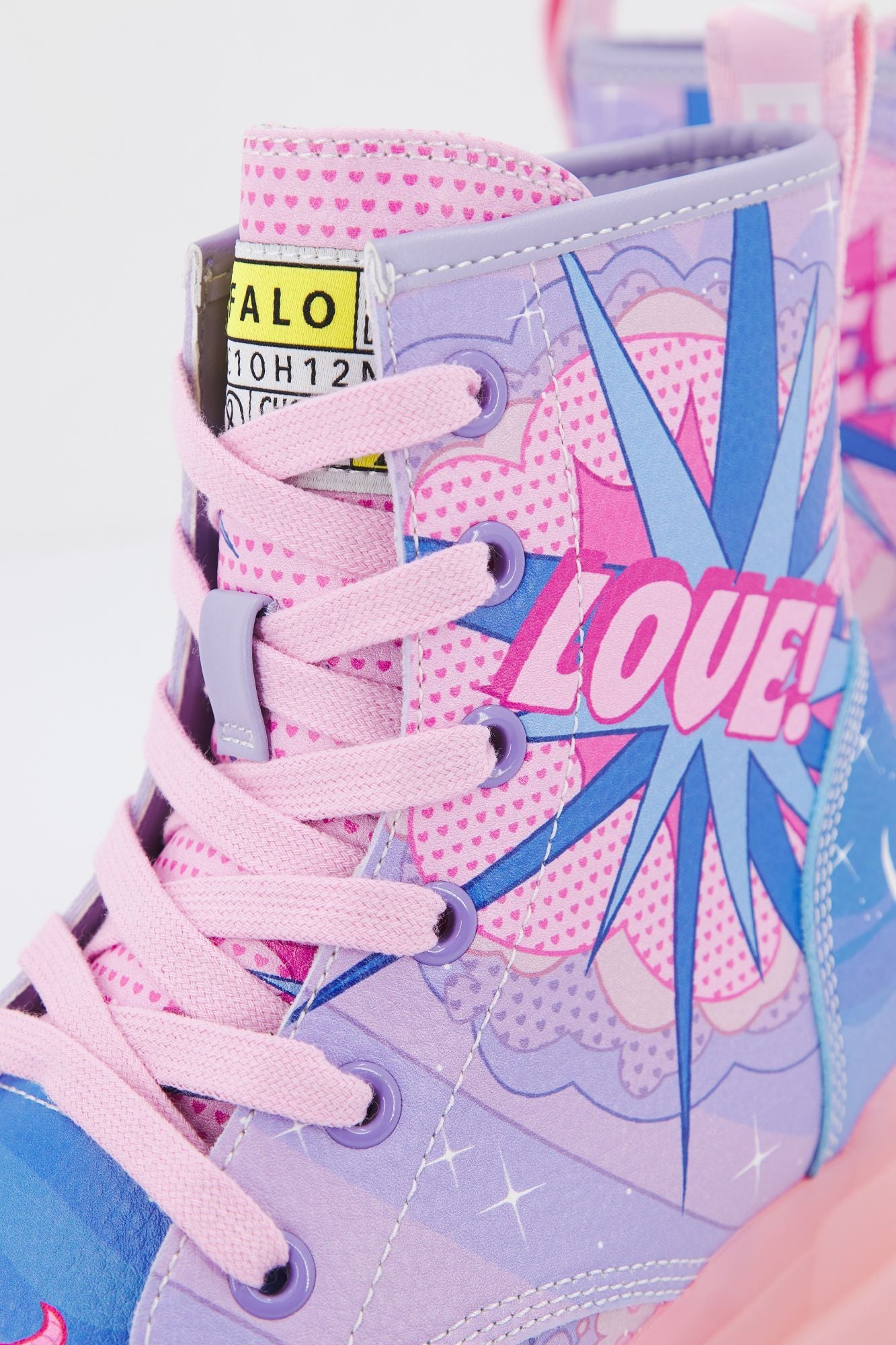 BUFFALO ASPHA LACE UP HI en color VIOLETA (4)