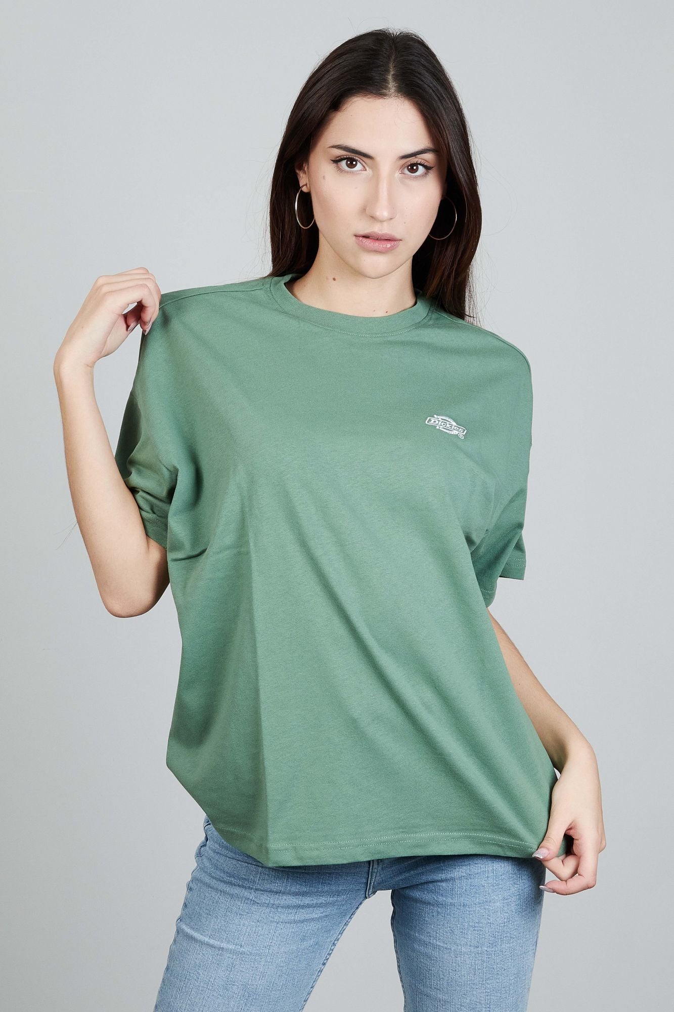 DICKIES  SUMMERDALE TEE SS W en color VERDE (1)