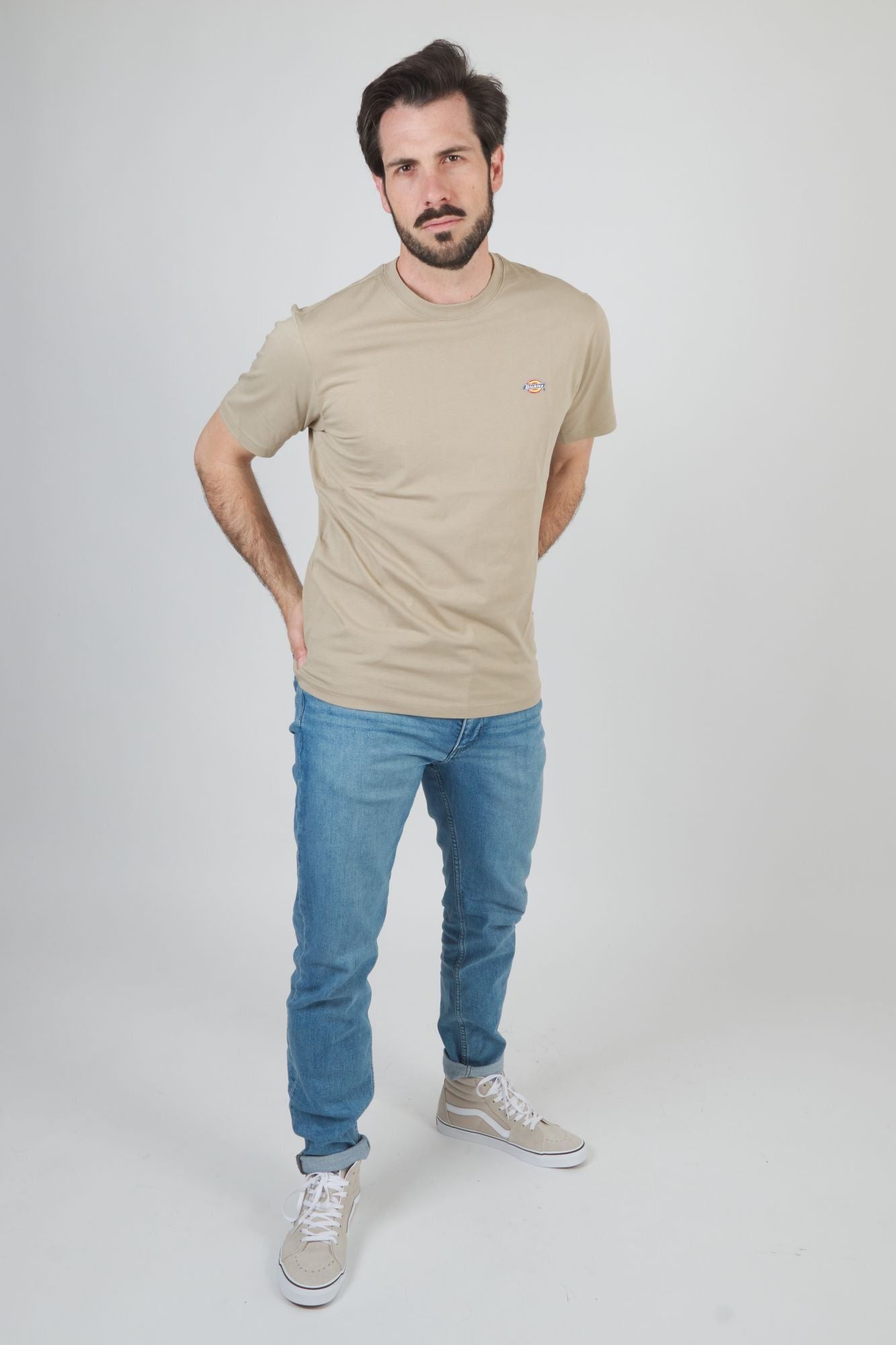 DICKIES SS MAPLETON T-SHIRT en color MARRON CLARO (3)