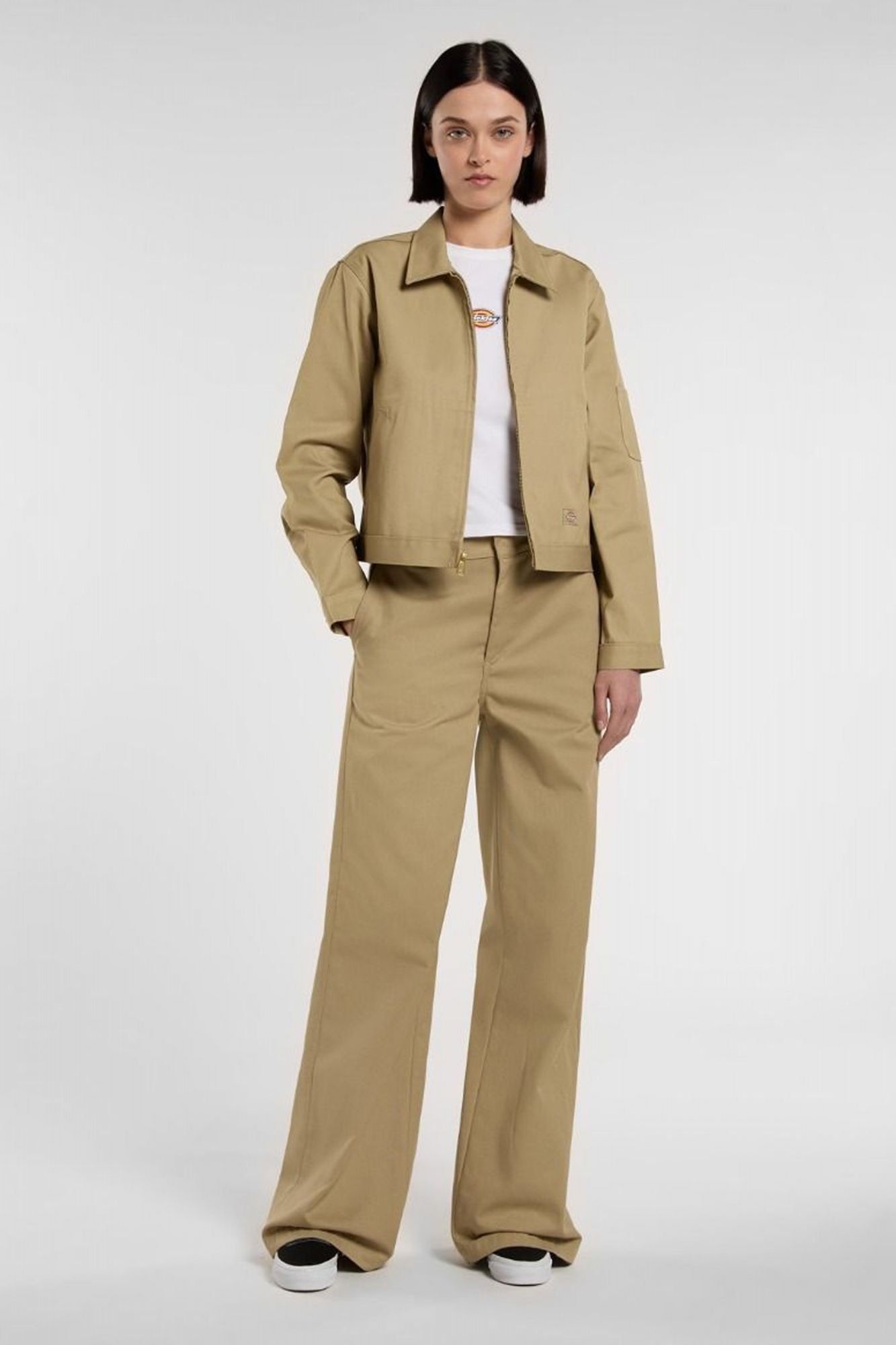 DICKIES  WIDE LEG PANT en color VERDE (4)