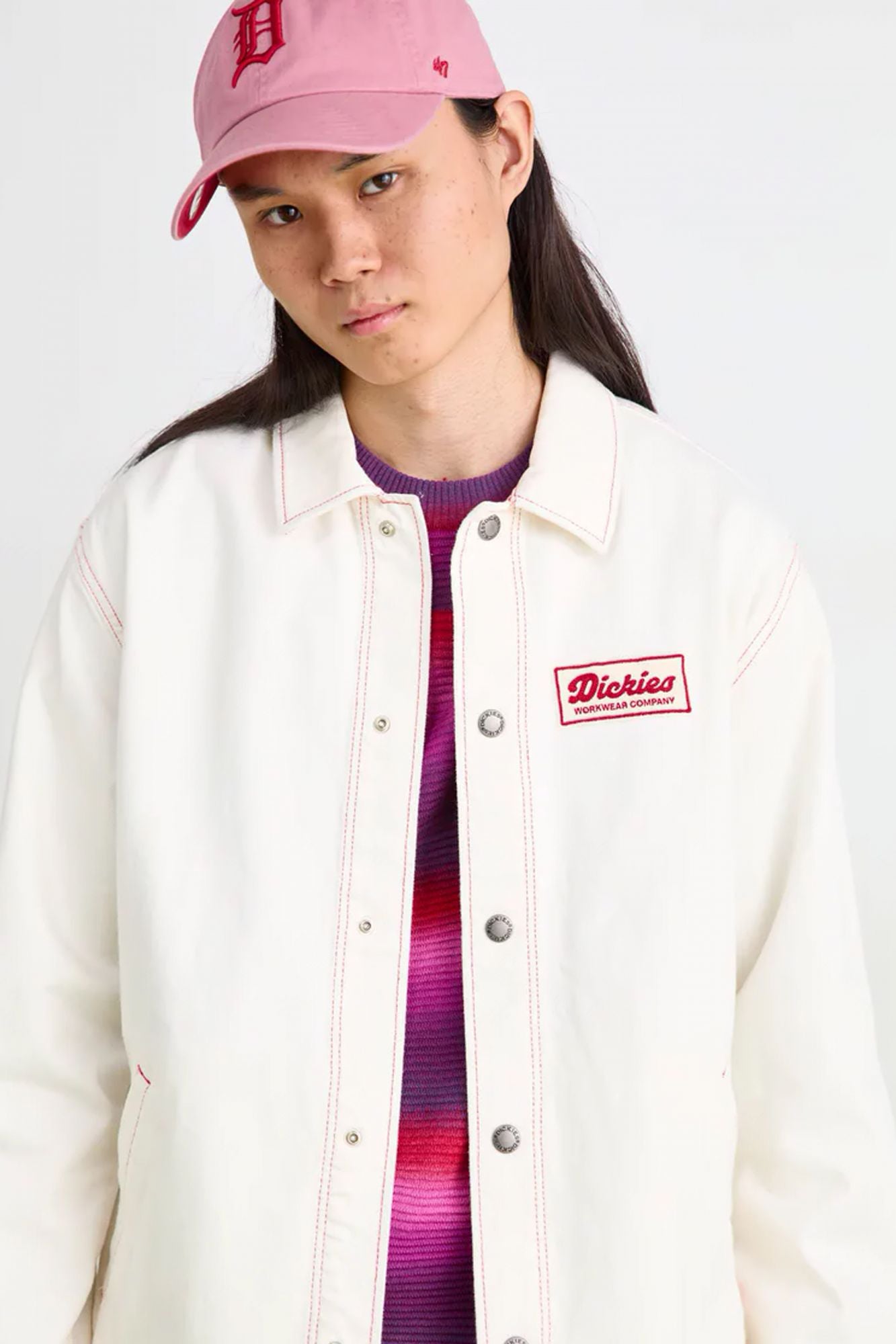 DICKIES LEWISTOWN DENIM JACKET en color BLANCO (1)