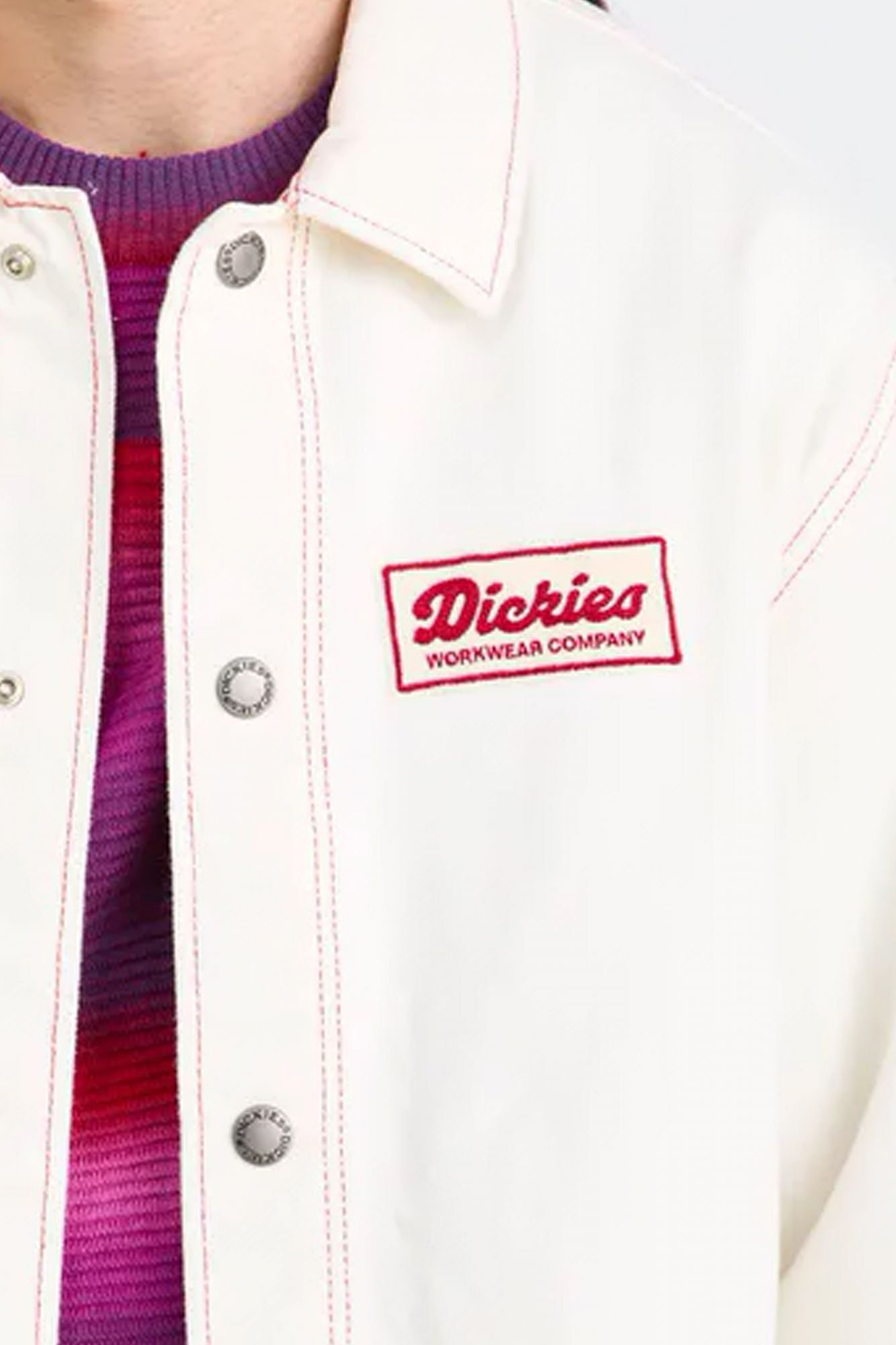 DICKIES LEWISTOWN DENIM JACKET en color BLANCO (3)