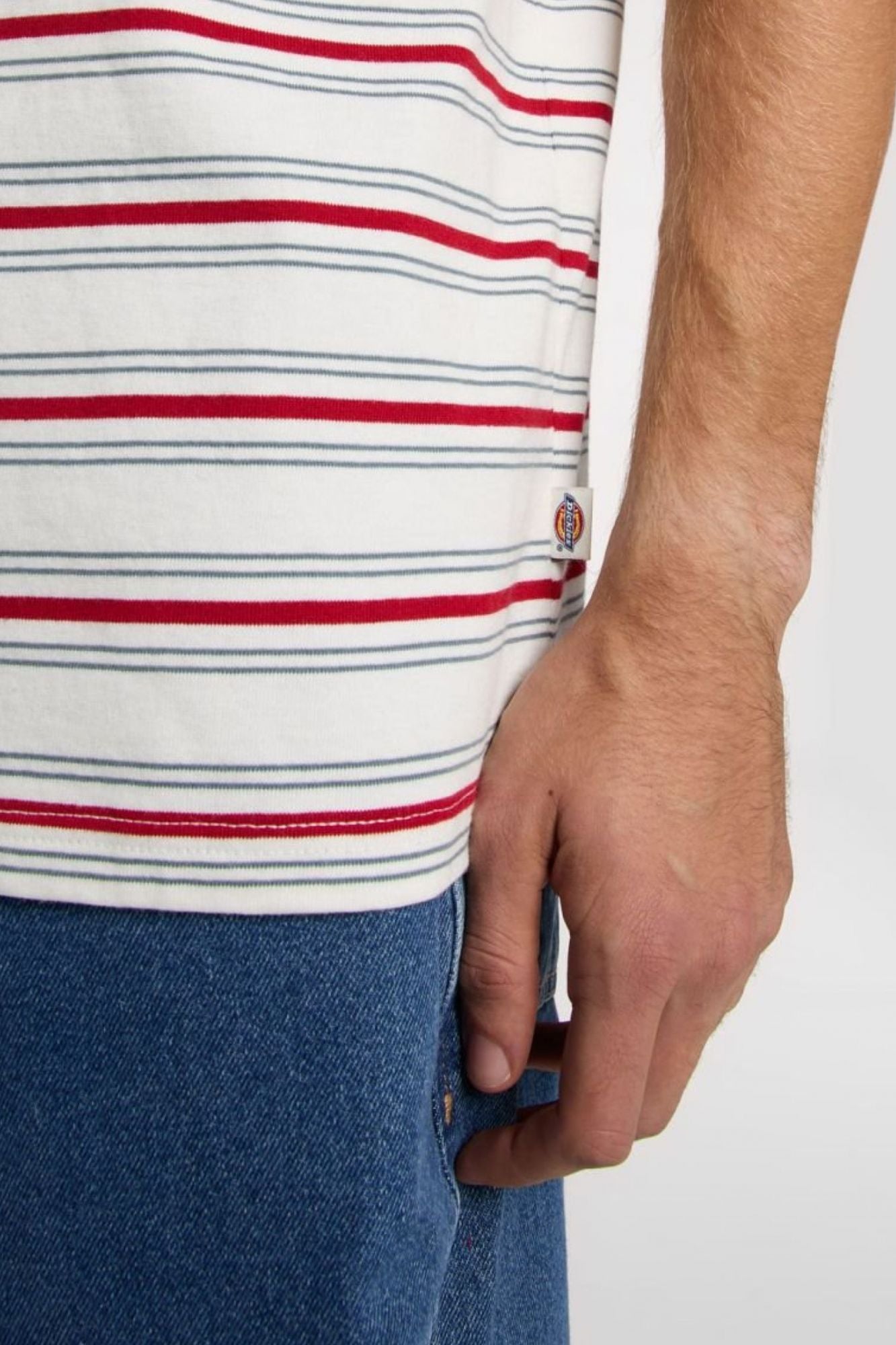 DICKIES LEWISTOWN STRIPE SS TE en color BLANCO (4)