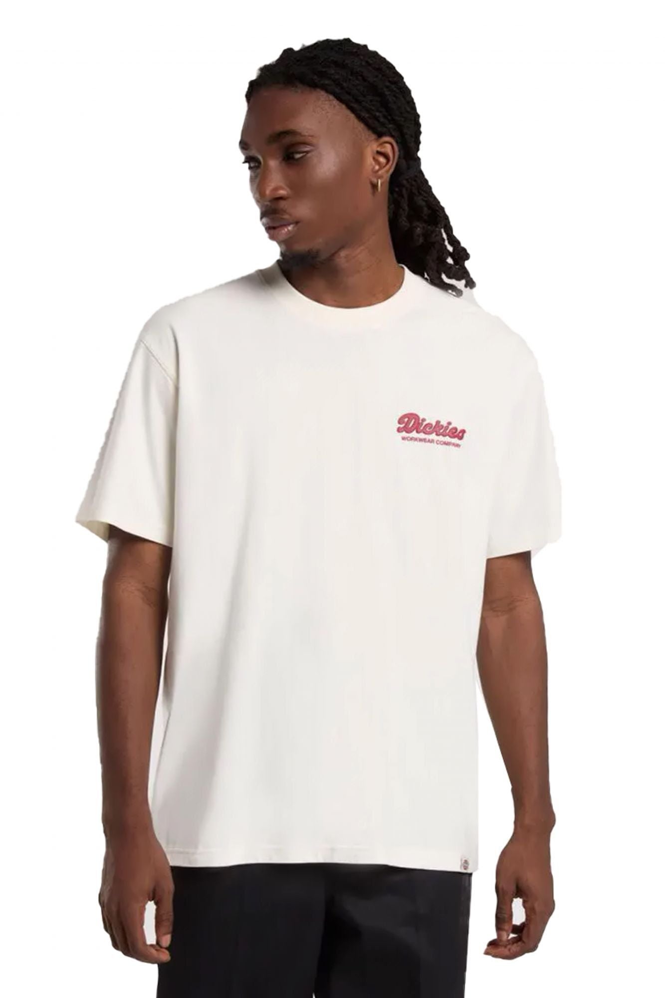 DICKIES LEWISTOWN SS TEE EGRET en color BLANCO (1)