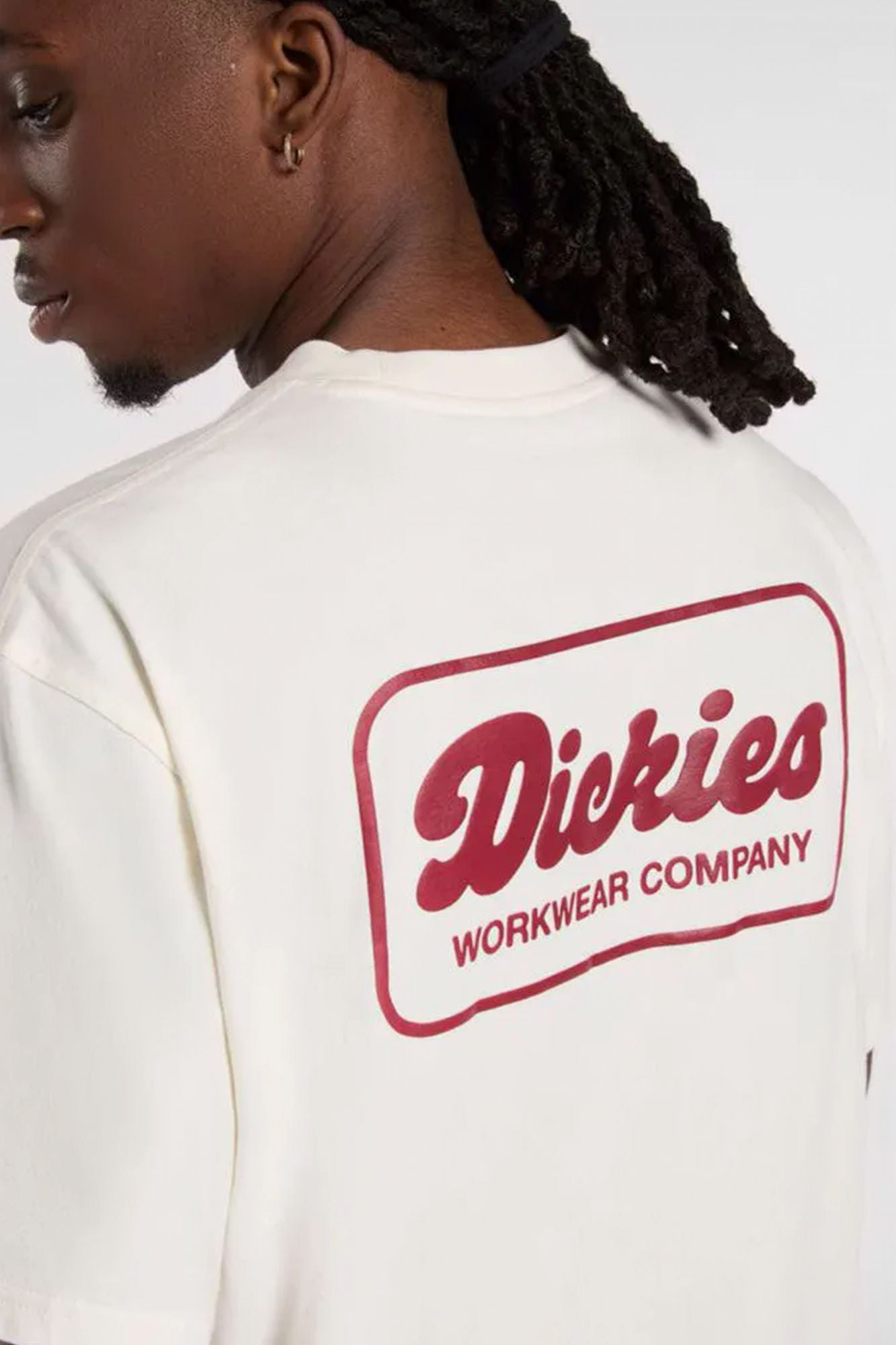 DICKIES LEWISTOWN SS TEE EGRET en color BLANCO (3)