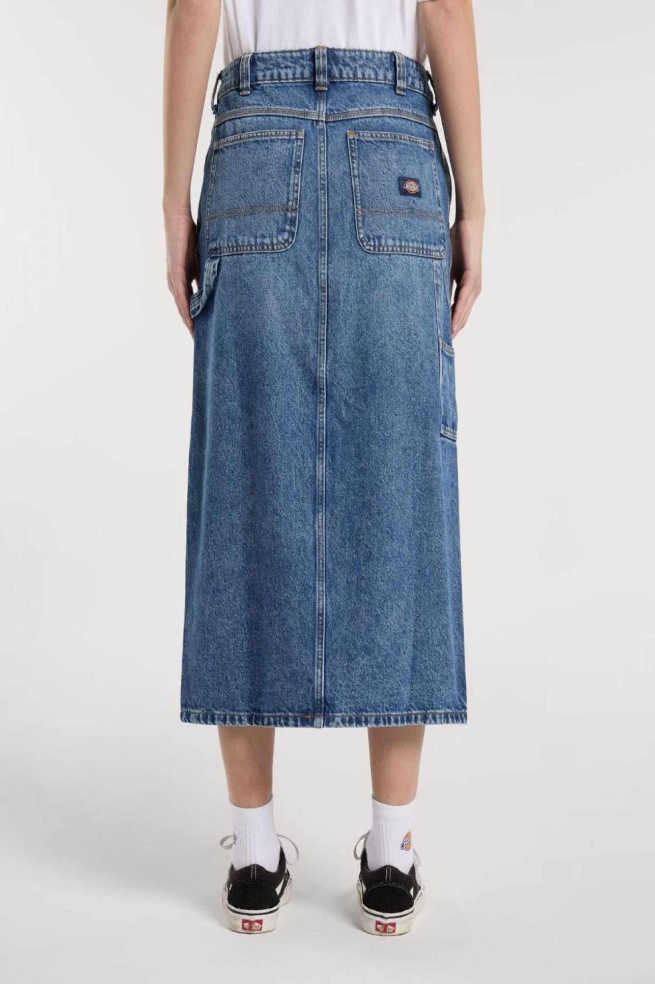 DICKIES DENIM CARPENTER SKIRT en color AZUL (3)