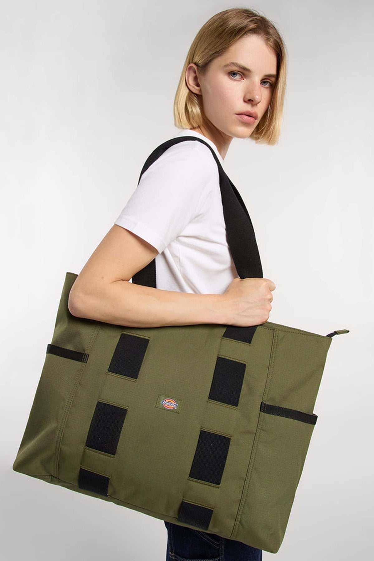 DICKIES LOGO SHOULDER BAG en color VERDE (1)
