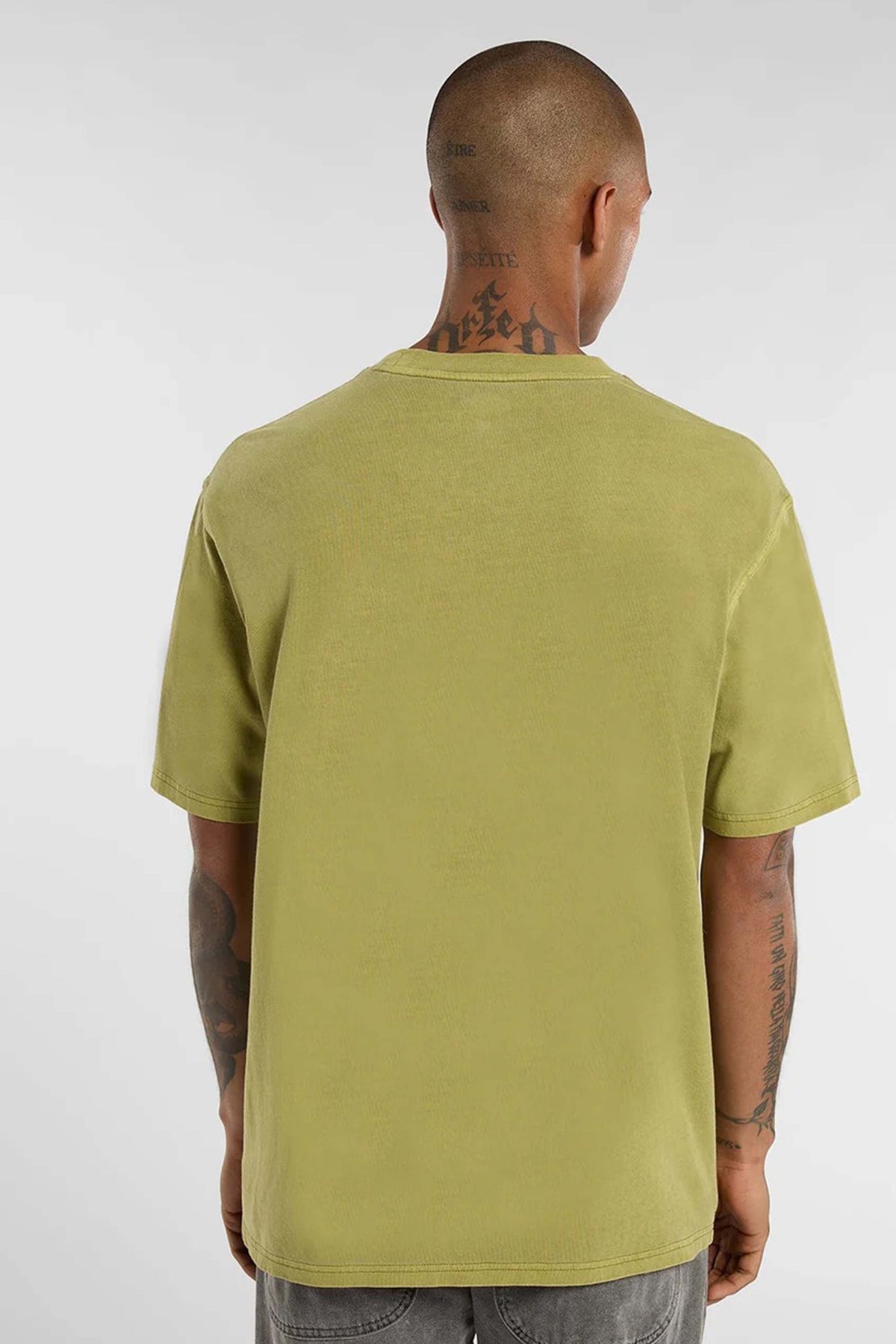 DICKIES PLENTYWOOD TEE SS EVER en color AMARILLO (2)